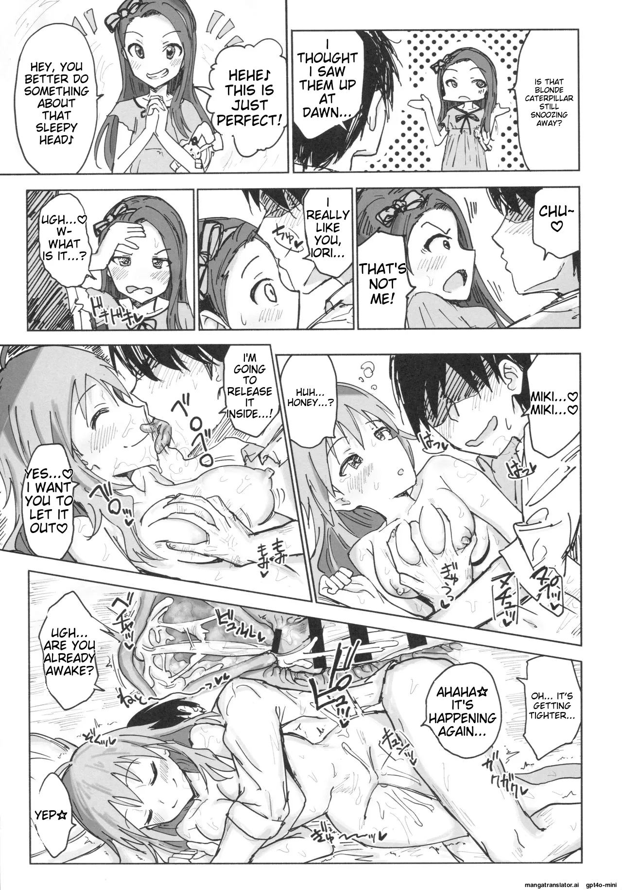 (C91) [Gamenhaji (Noji)] Miki to Iori to Tanetsuke Shouryokou 2-haku 3-kka (THE iDOLM@STER) [English] page 18 featuring iori minase the idolmaster parody - rough translation impregnation hentai manga - read online free