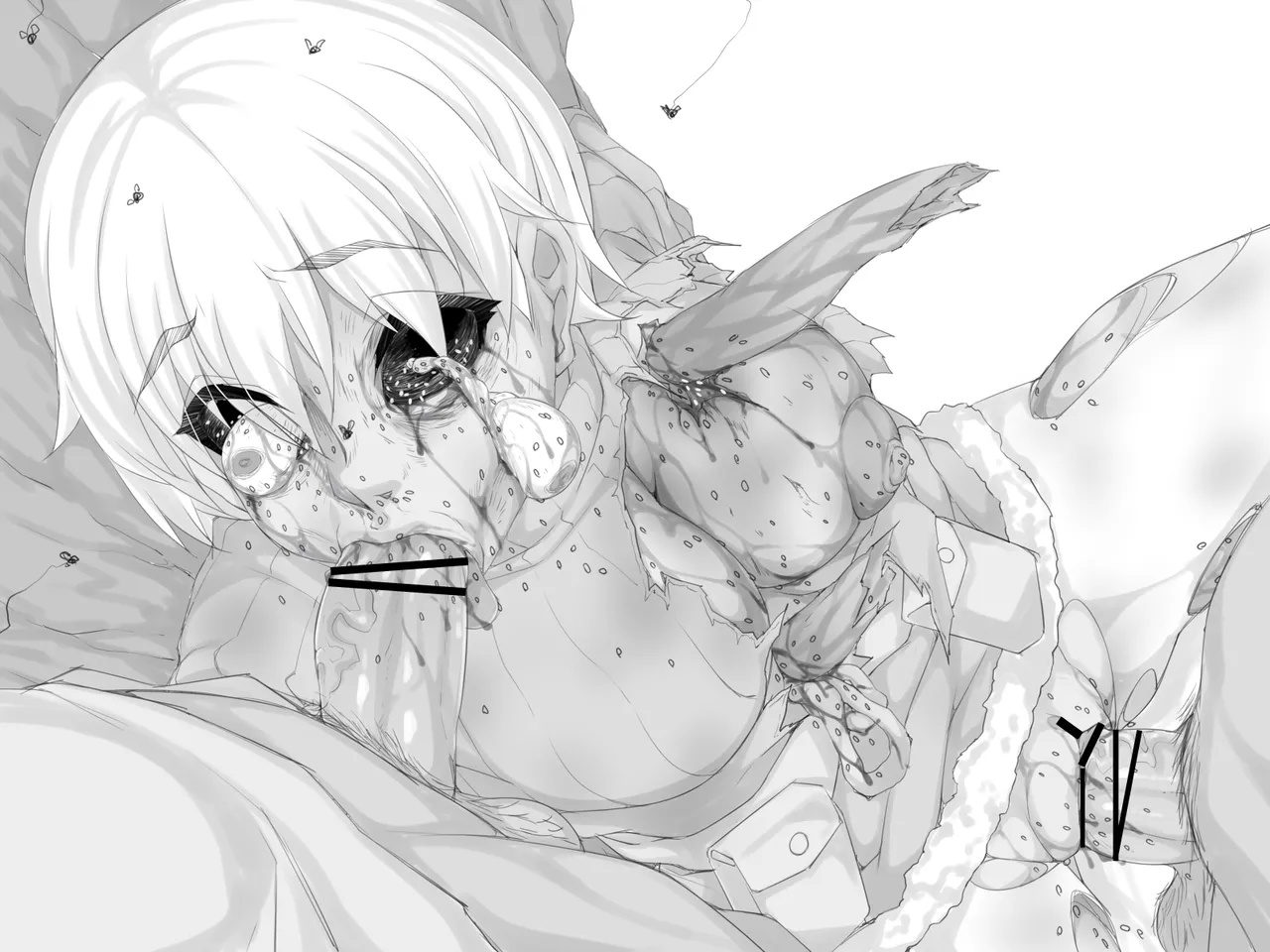 bekon15 / ko1444  / Bacon  Ryona graffiti 1-11 + 2 Skeb guro Pixiv posts. page 73 featuring sakura matou dungeon ni deai o motomeru no wa machigatteiru darou ka parody - guro body writing hentai manga - read online free