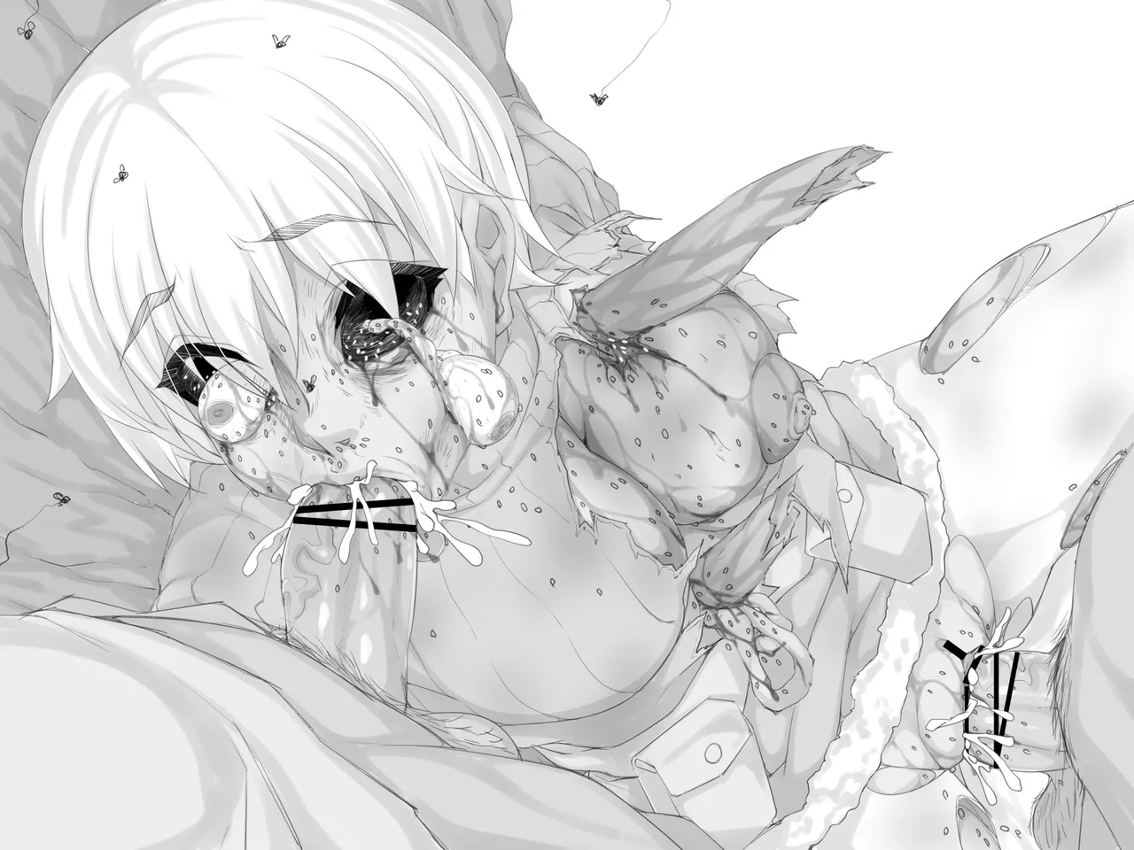 bekon15 / ko1444  / Bacon  Ryona graffiti 1-11 + 2 Skeb guro Pixiv posts. page 74 featuring sakura matou dungeon ni deai o motomeru no wa machigatteiru darou ka parody - guro body writing hentai manga - read online free