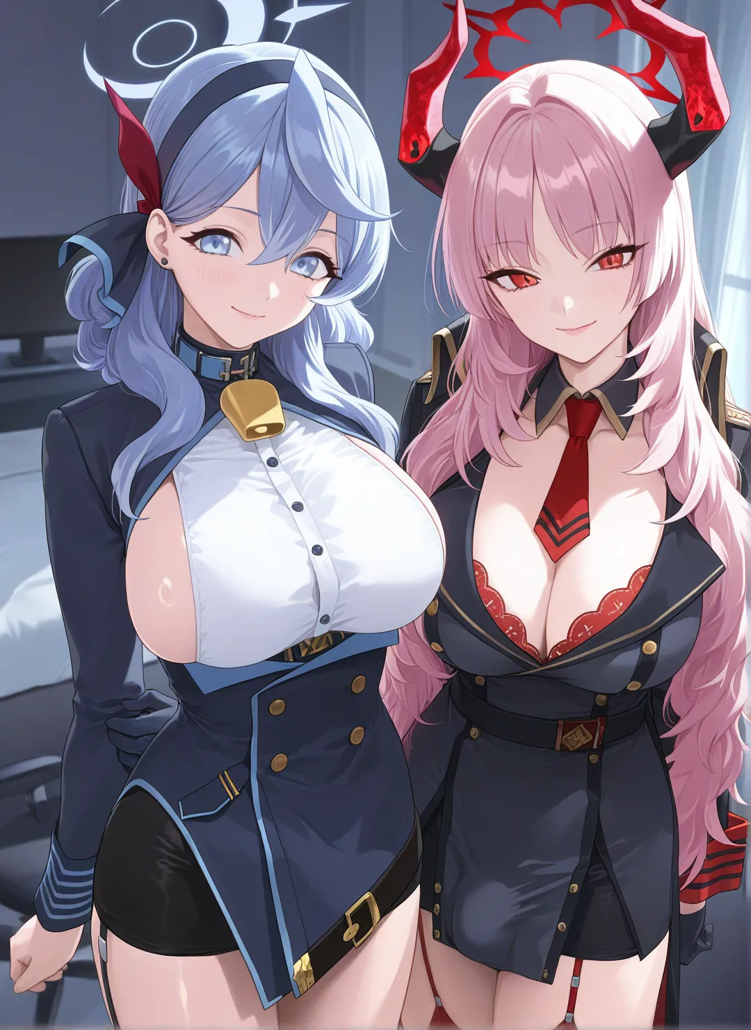 Ako x Satsuki Rametaki page 72 featuring ako amau blue archive parody - futanari blowjob hentai manga - read online free