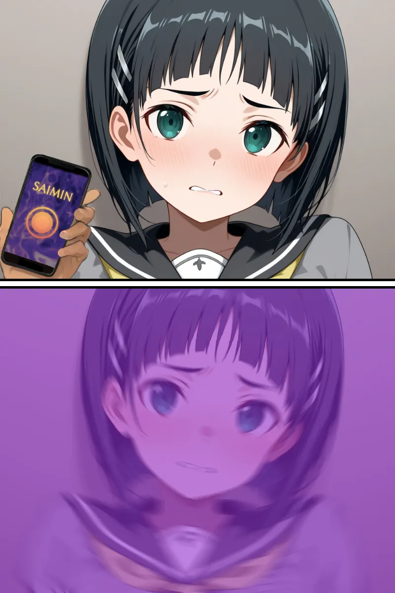 SA● ヒロイン蹂躙 催●支配 〜 ア◯ナ＆ス◯ハ 〜【セリフ無】 page 49 featuring asuna yuuki sword art online parody - netorare ffm threesome hentai manga - read online free