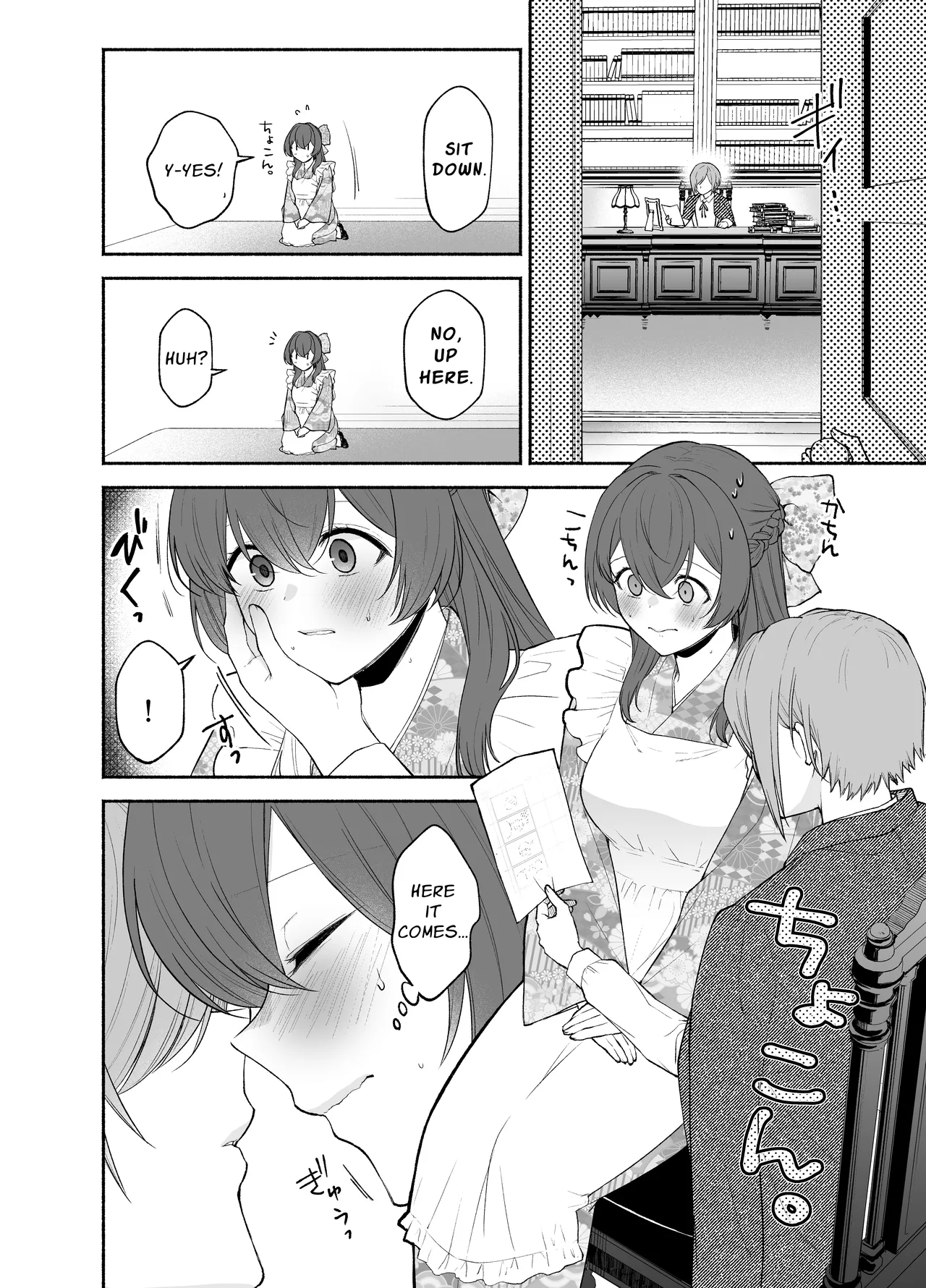 [Kugatsu Kokonoka (Iwashita Kei)] Kujouin-Ke no Maid-san wa Do-M Kaihatsu Sareru no ga Oshigoto desu | It Is The Kujouin Family Maid's Duty To Be Trained Into A Masochist [English] [APA] page 10 original parody - yuri females only hentai manga - read online free