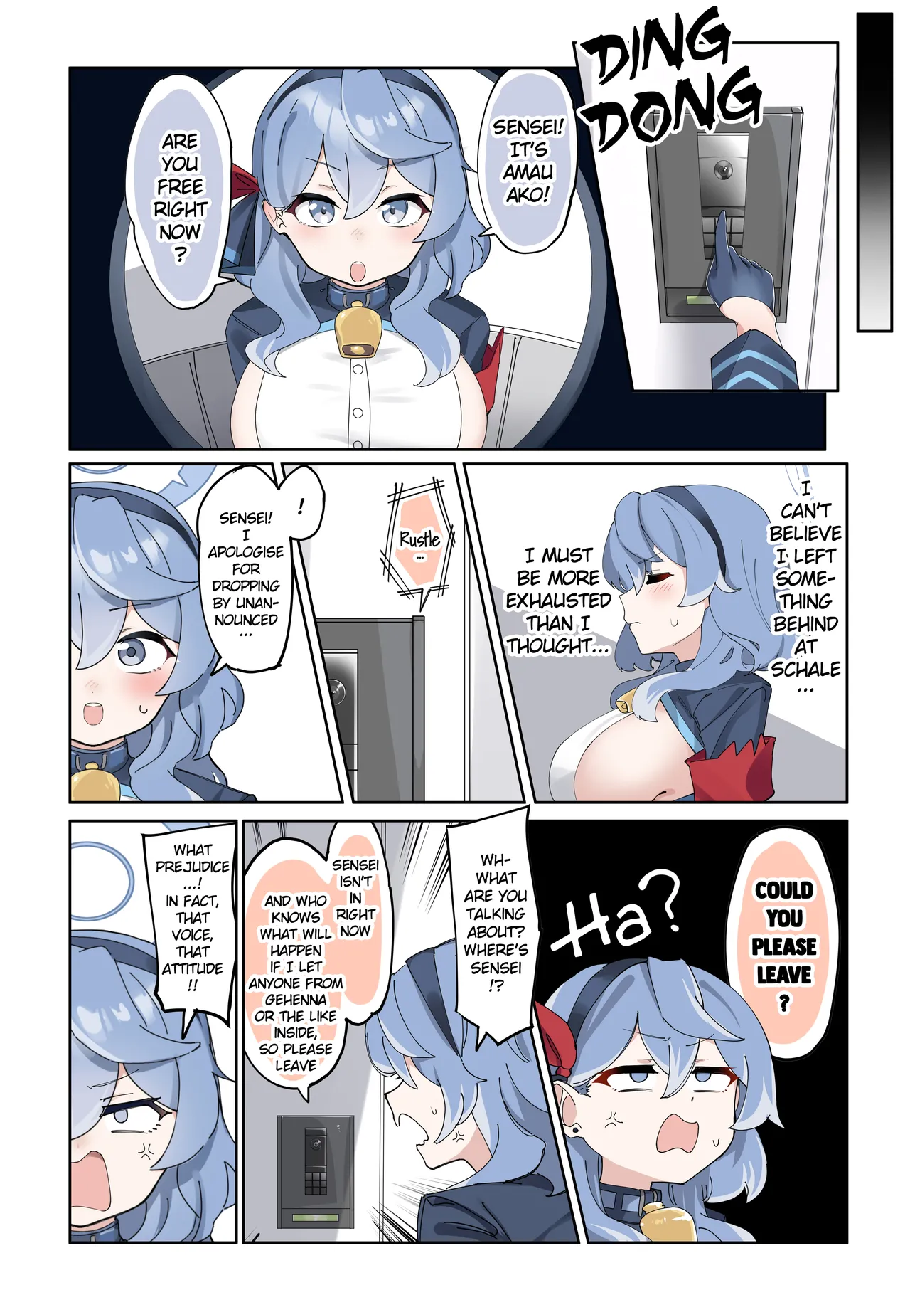 [Zea Lark] Futanari Hasumi-san vs Muttsuri Maso Mesu Ako-chan Manga (Blue Archive) [English] page 11 featuring hasumi hanekawa blue archive parody - nakadashi full color hentai manga - read online free