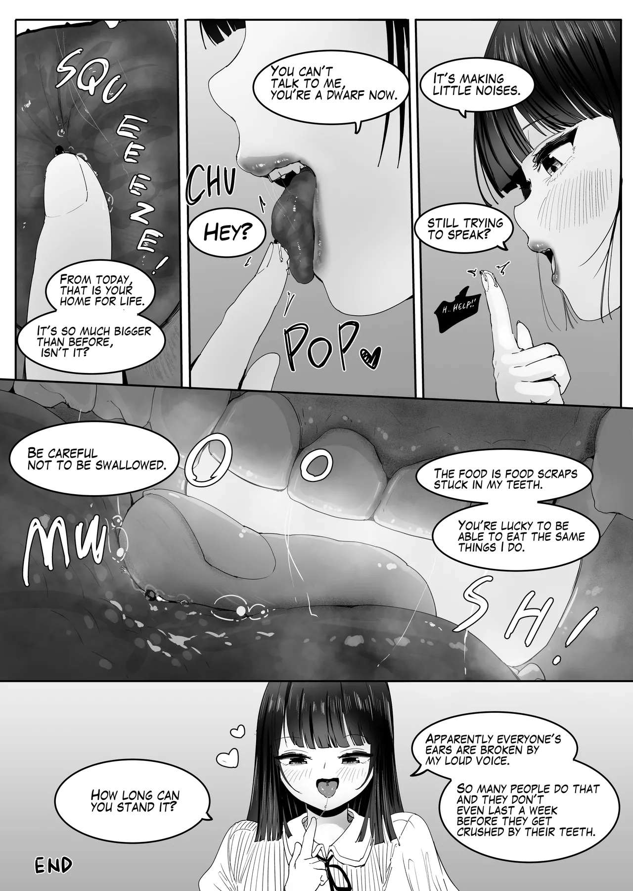 Chīsaku sa re o kuchi de o mochikaeri sa reru | Shrunk and taken home inside her mouth - Page 5