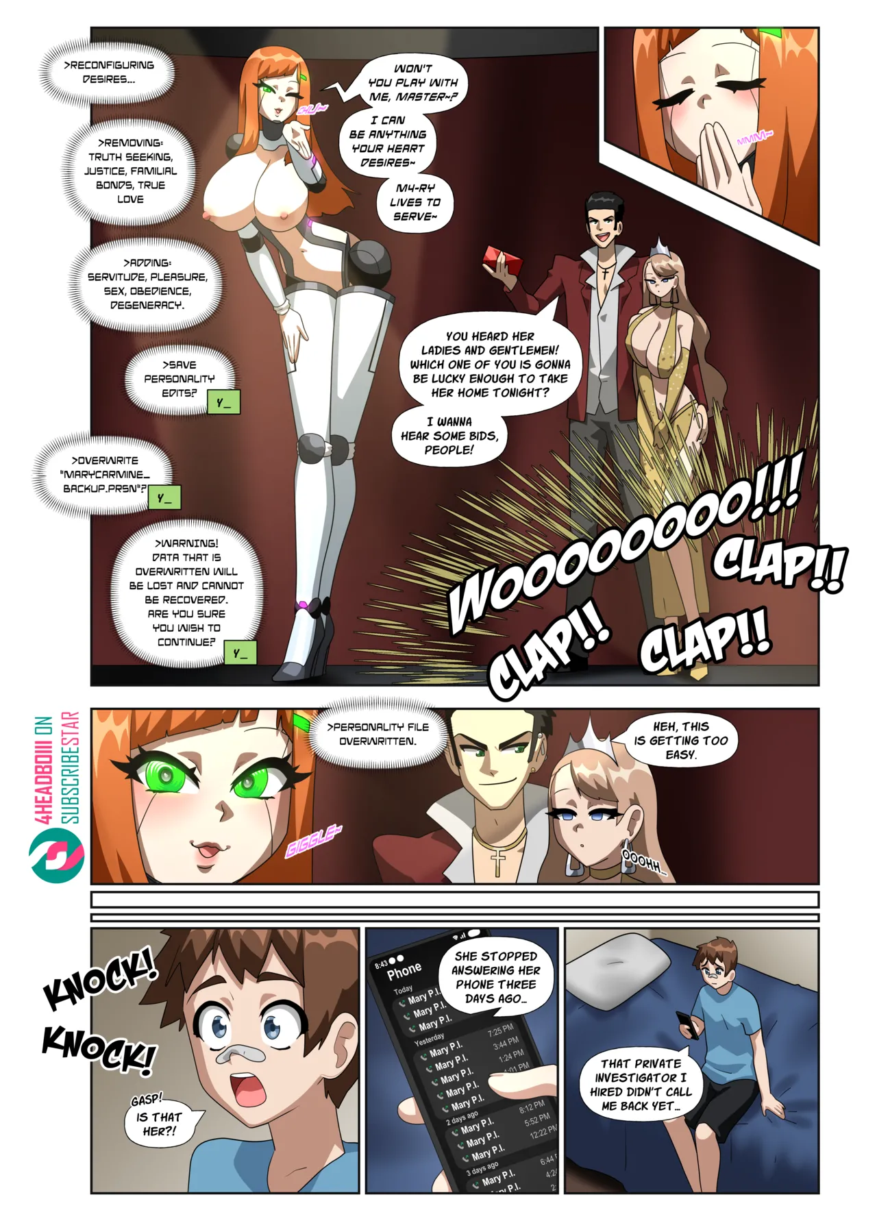 Subject 14 page 9 - robot big breasts hentai manga - read online free
