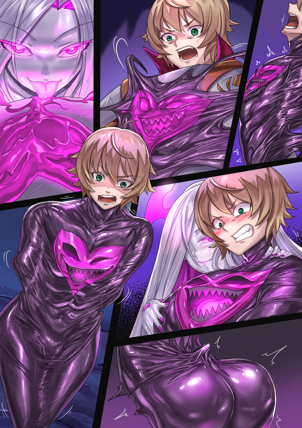 Demon lord Latex demon（Original + Textless） page 78 original parody - full color kissing hentai manga - read online free