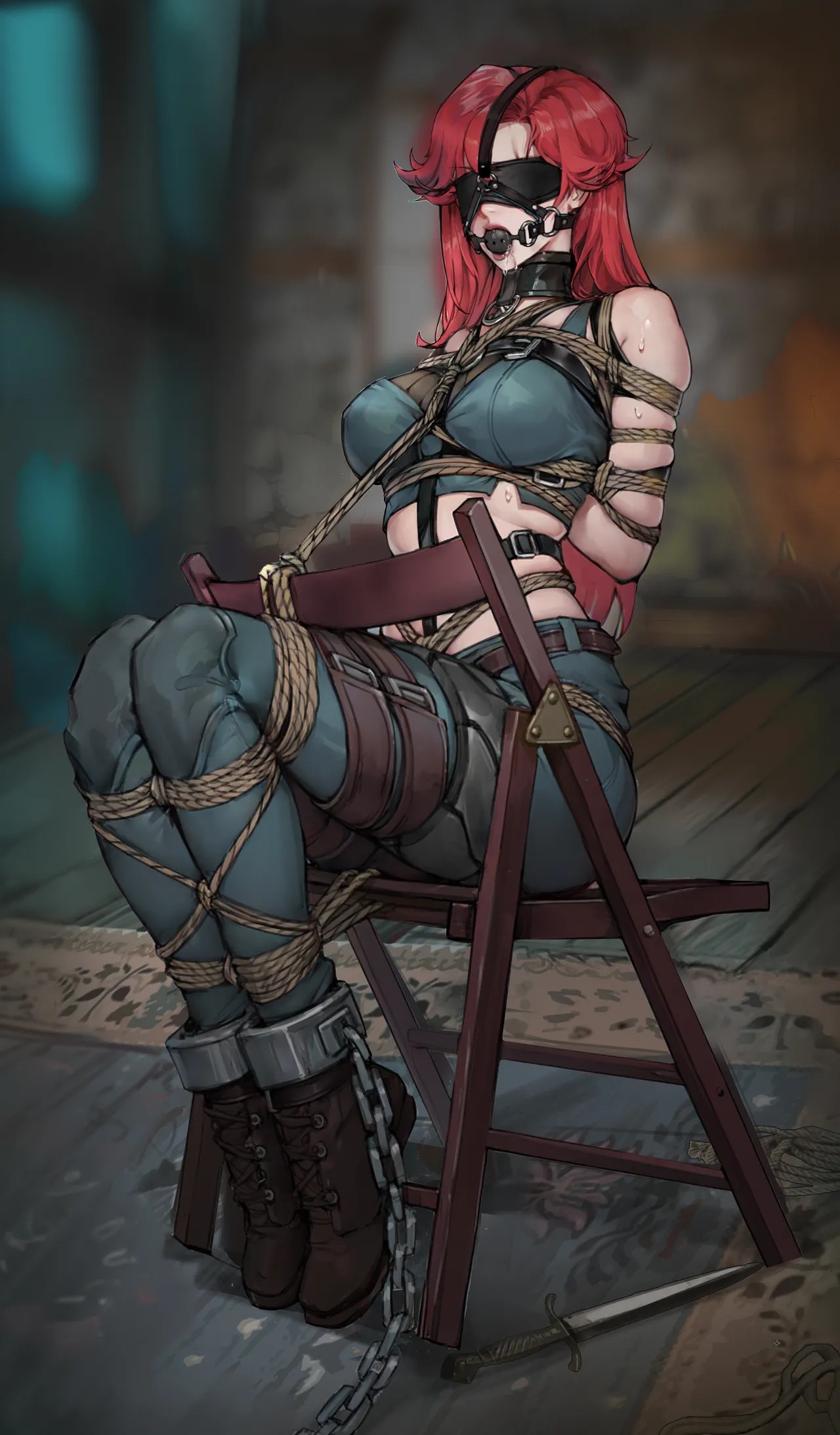 BSK NC8 page 22 - bondage ai generated hentai manga - read online free