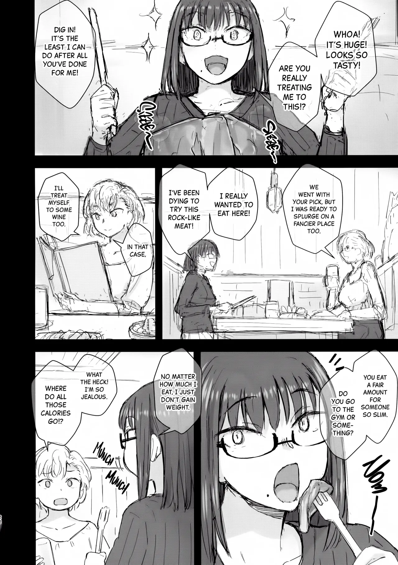 Shower o Abite, Shokuji o Shitara... Jii. | After a Shower and a Meal... It's Time to Jerk Off page 19 original parody - big penis glasses hentai manga - read online free