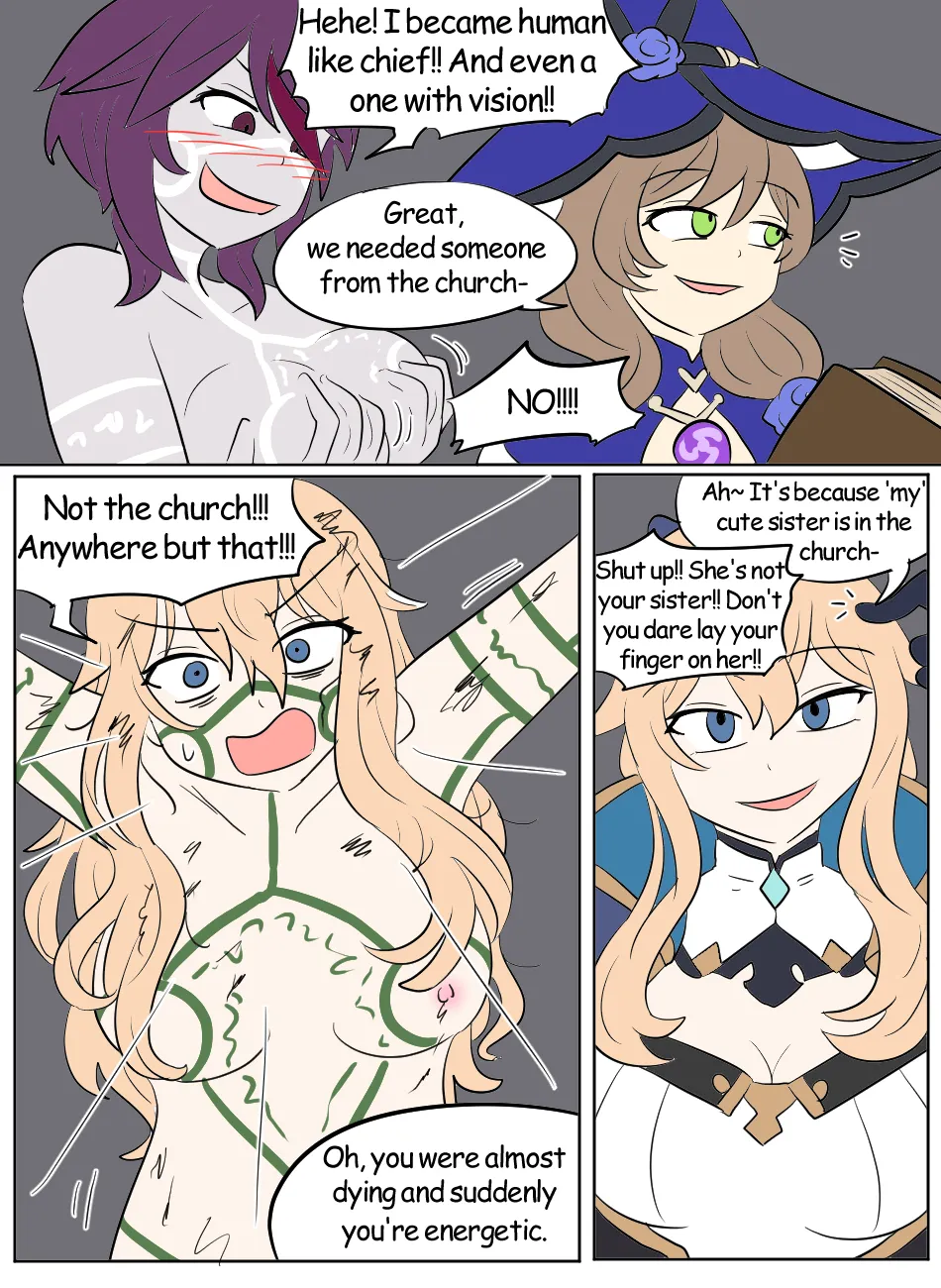 Genshin TSF: Imposter page 33 featuring jean gunnhildr genshin impact parody - transformation bondage hentai manga - read online free