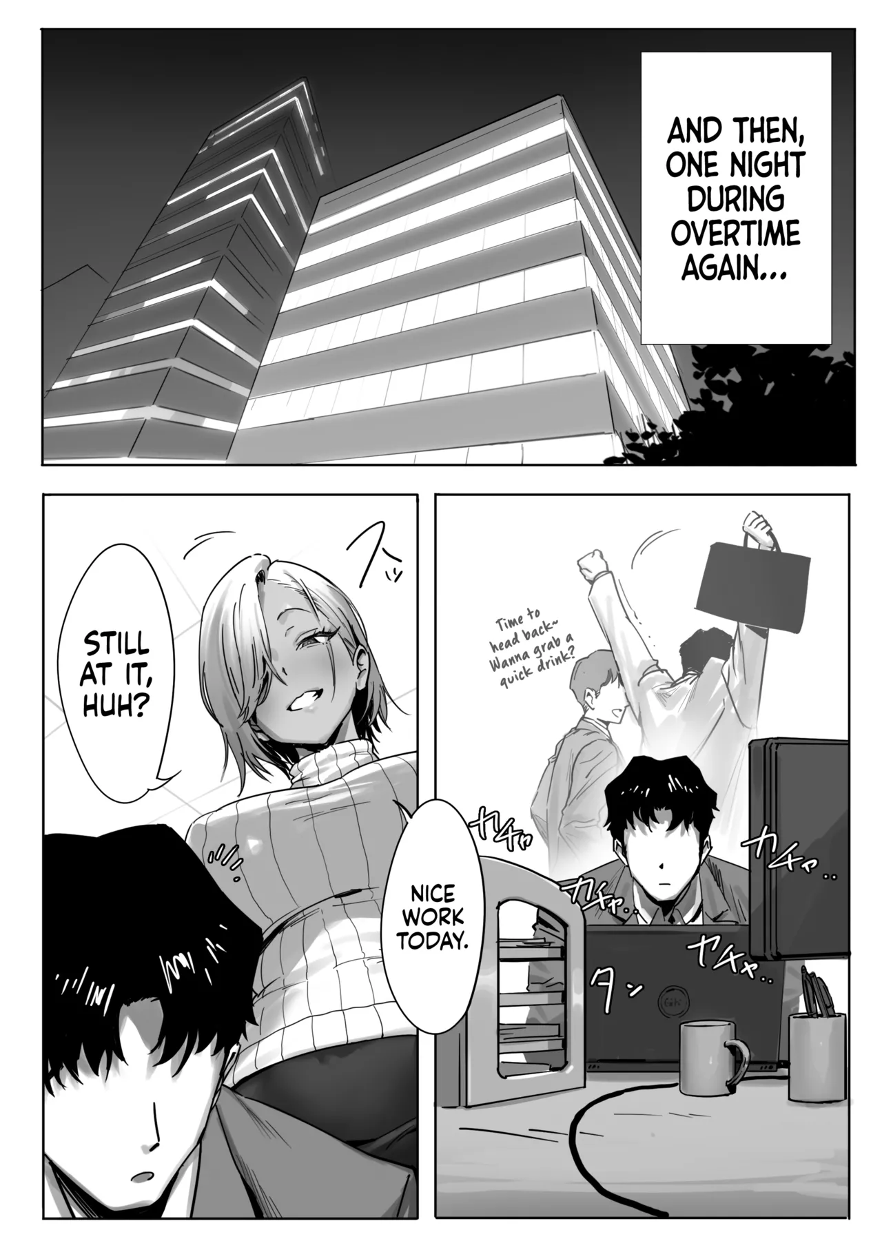 Onna Gyaru Joushi to Furin Suru Hanashi 2 | Having an Affair with My Blonde Bombshell Boss – Part 2 page 16 original parody - kissing big breasts hentai manga - read online free