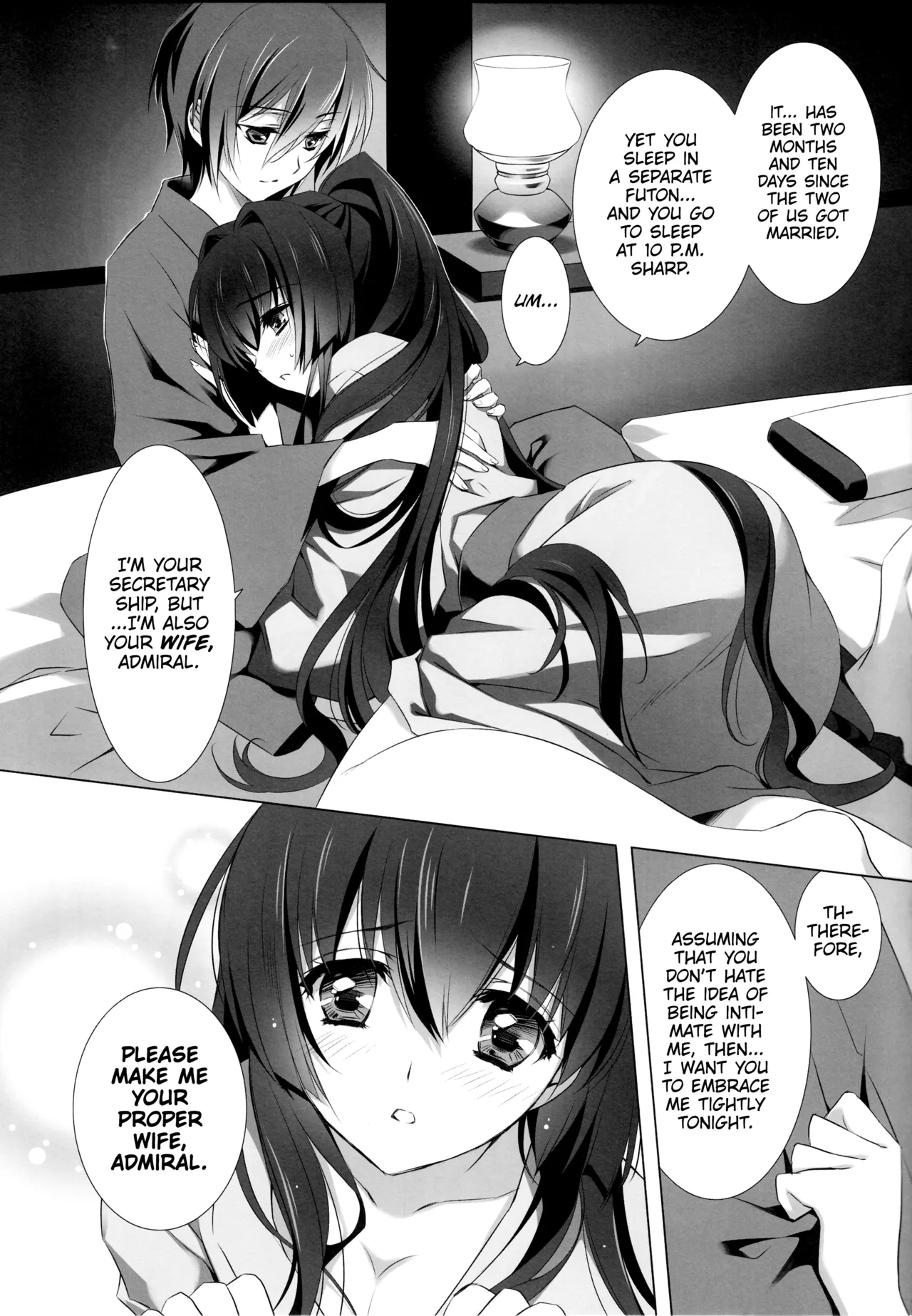 Oyome-san ni Shite Kudasai｜Please Make Me Your Wife page 15 featuring yamato kantai collection parody - full censorship military hentai manga - read online free