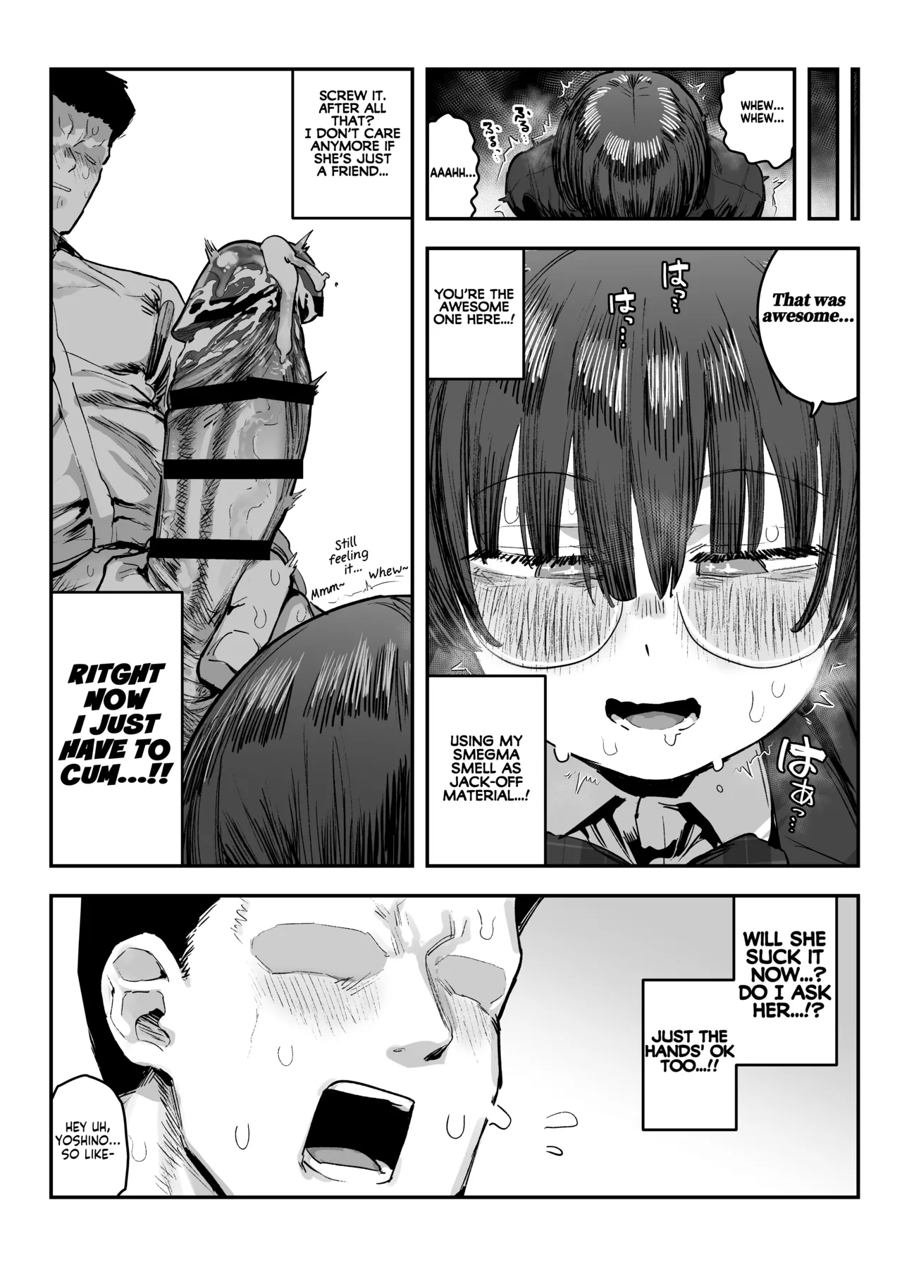 [Anon 2-okunen] Ittai Dou Natte Shimau no ka!? (Chinkasu shuu Okazu ni Onanie Saremasu) | What the hell will happen?! (She's gonna finger herself while sniffing my smegma stench!) [English] [KM_42] [Ongoing] page 26 original parody - big breasts glasses hentai manga - read online free