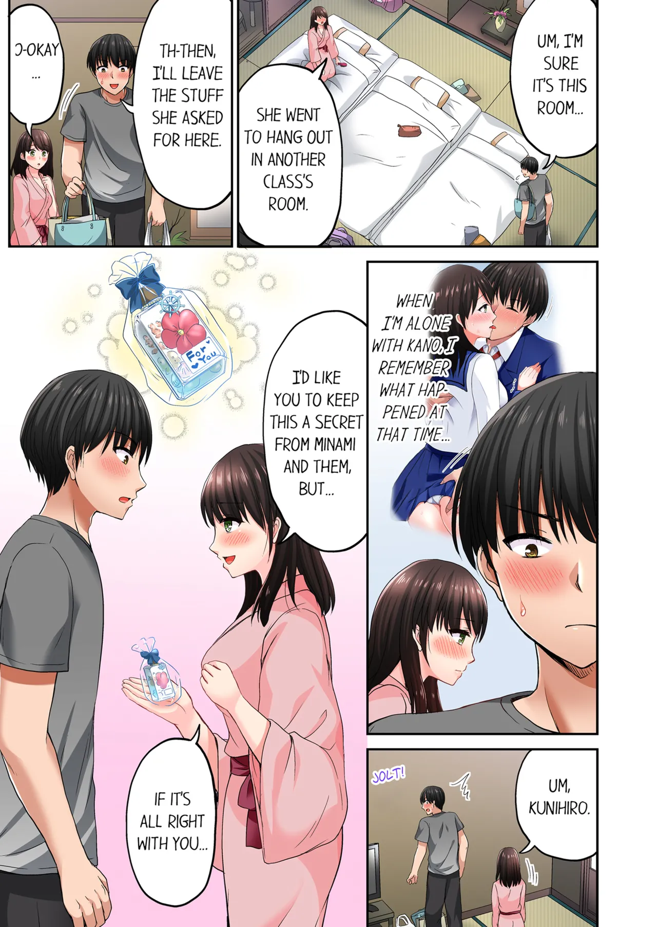 Pashiri no Shita Teku, Yabaitte... ~ Ebi Sori Iki Suru Namaiki Gyaru | Bullied Boy's Tongue Revenge Vol.1-2 page 103 - kissing virginity hentai manga - read online free