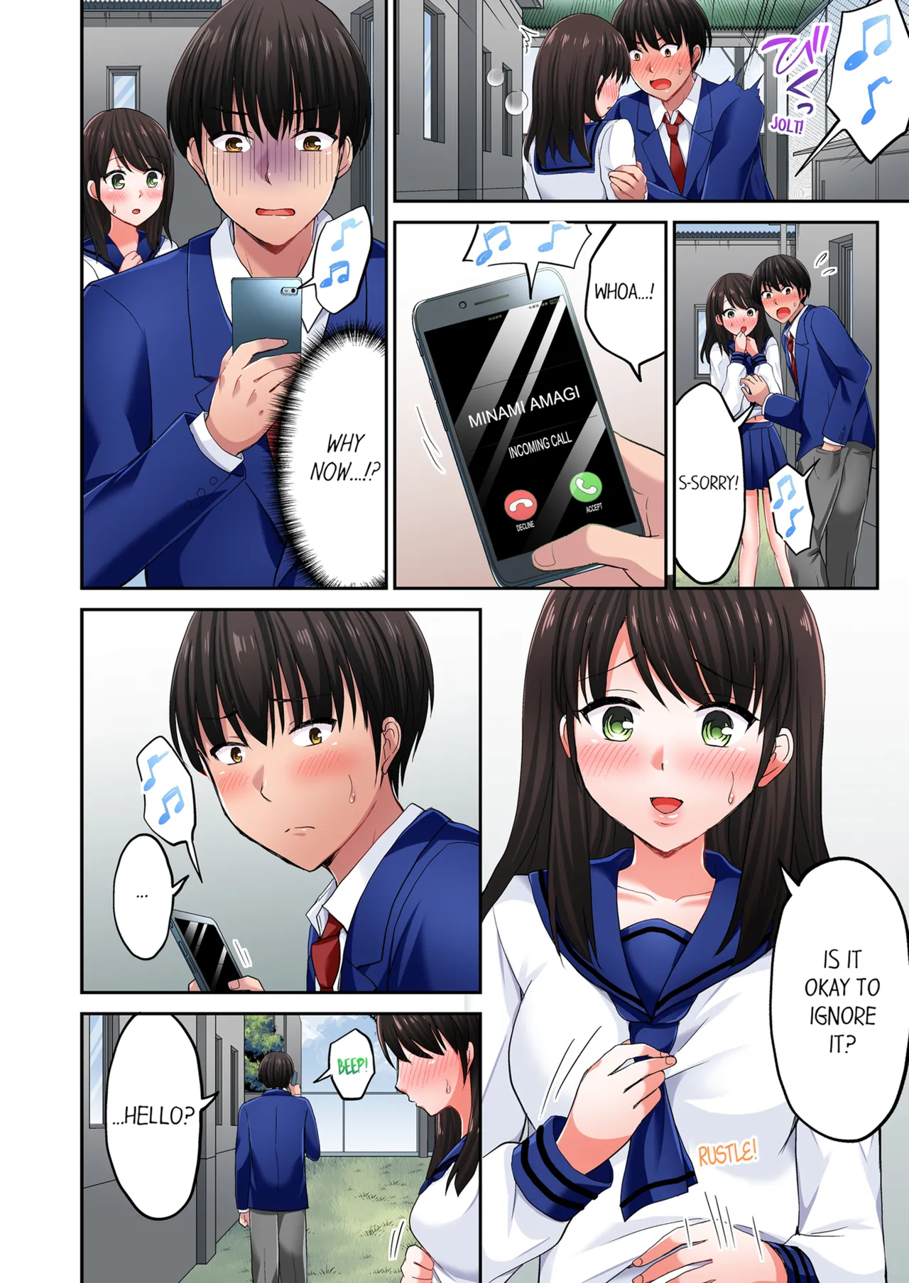 Pashiri no Shita Teku, Yabaitte... ~ Ebi Sori Iki Suru Namaiki Gyaru | Bullied Boy's Tongue Revenge Vol.1-2 page 57 - sole male full color hentai manga - read online free