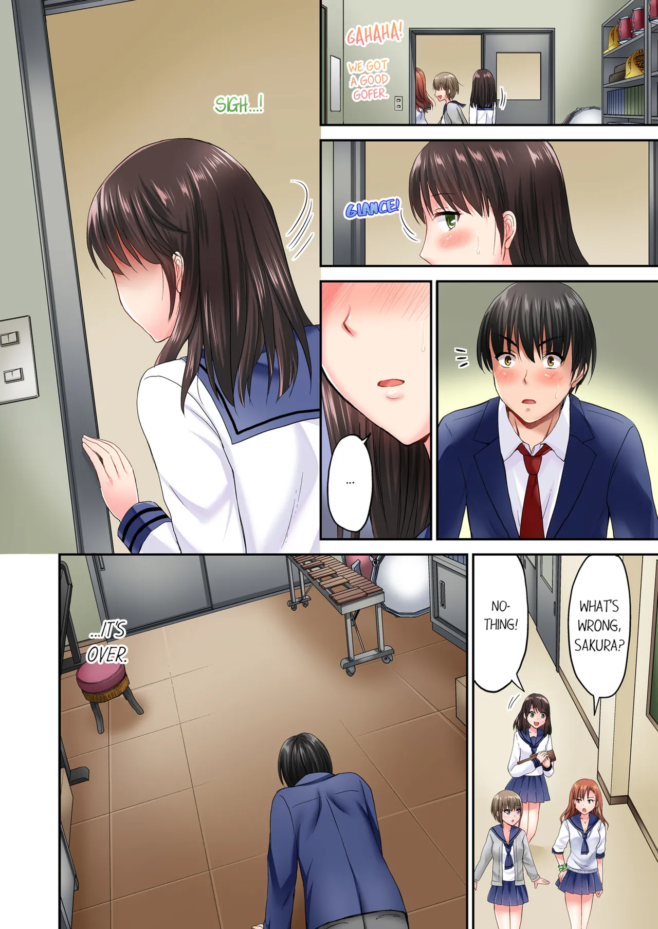 Pashiri no Shita Teku, Yabaitte... ~ Ebi Sori Iki Suru Namaiki Gyaru | Bullied Boy's Tongue Revenge Vol.1-2 page 9 - sole male full color hentai manga - read online free