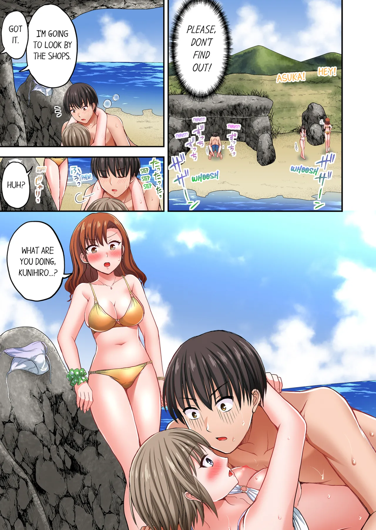 Pashiri no Shita Teku, Yabaitte... ~ Ebi Sori Iki Suru Namaiki Gyaru | Bullied Boy's Tongue Revenge Vol.1-2 page 97 - sole male full color hentai manga - read online free