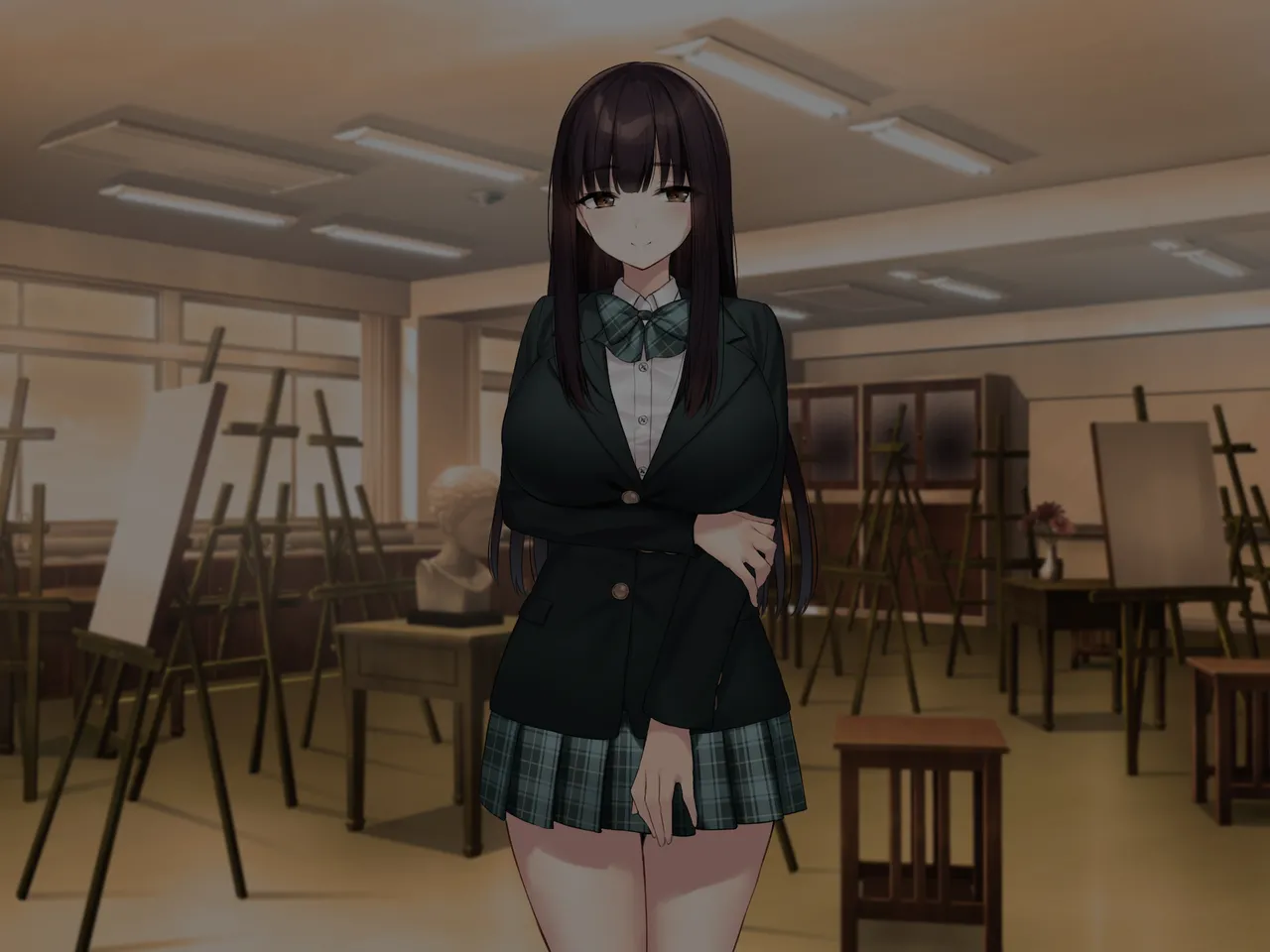 Kyonyuu na Senpai? Kyonyuu na Osananajimi? Futari to Harem H…suru? page 107 original parody - kissing big breasts hentai manga - read online free