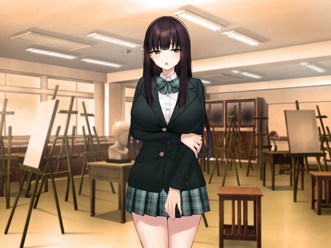 Kyonyuu na Senpai? Kyonyuu na Osananajimi? Futari to Harem H…suru? page 253 original parody - kissing big breasts hentai manga - read online free