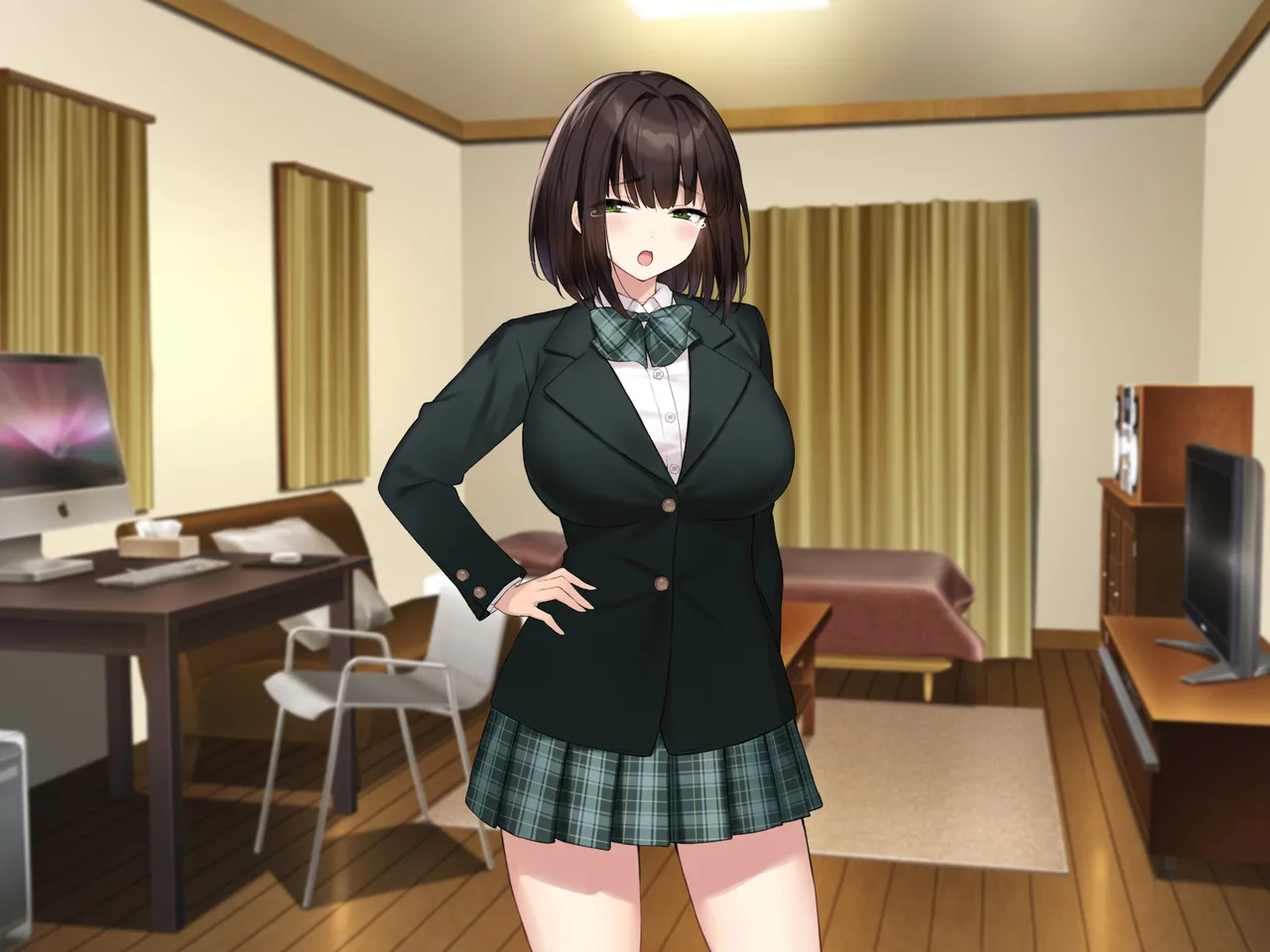 Kyonyuu na Senpai? Kyonyuu na Osananajimi? Futari to Harem H…suru? page 282 original parody - kissing big breasts hentai manga - read online free