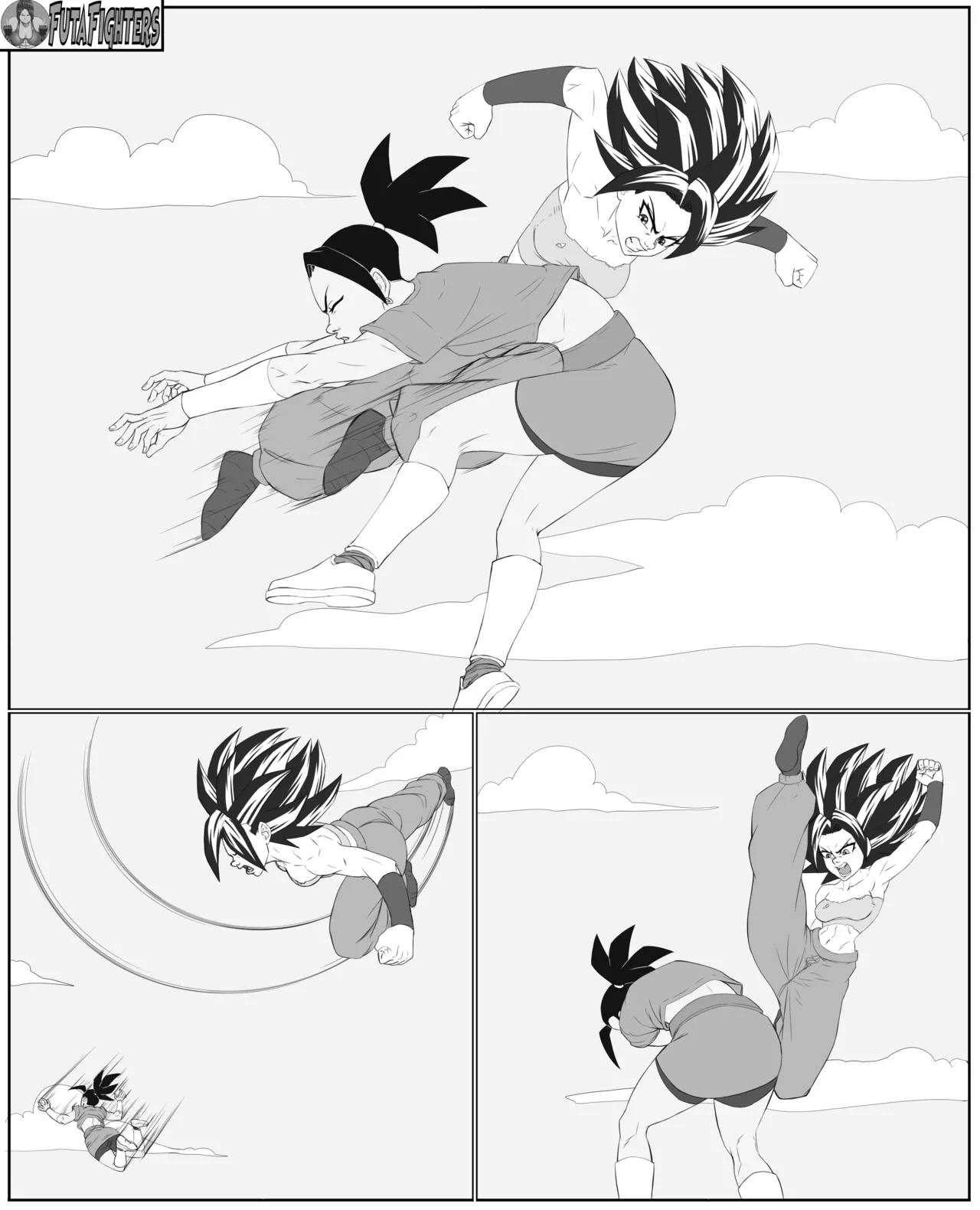 Caulifla vs Kale FutaFighters ongoing page 31 featuring caulifla dragon ball z parody - ryona shemale hentai manga - read online free