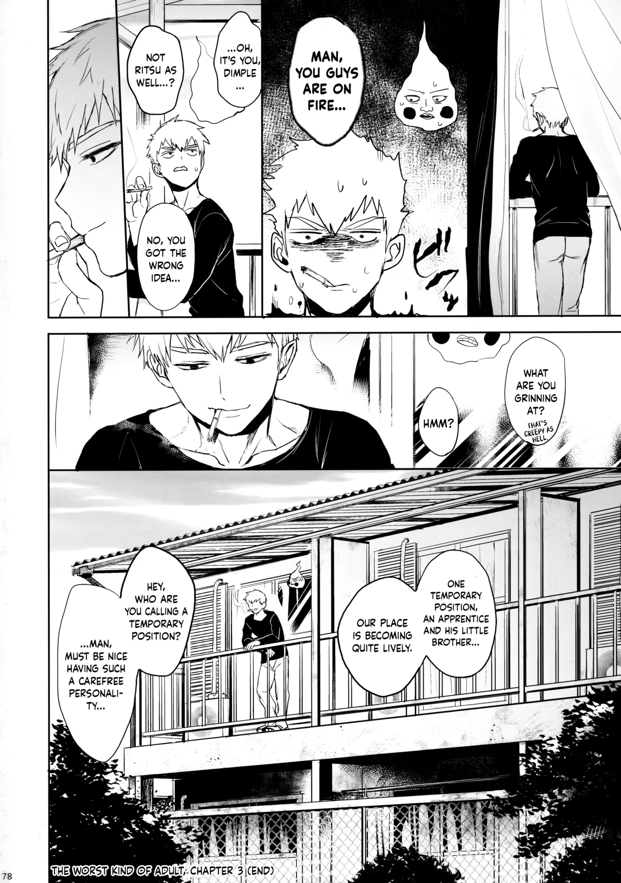 Page 77 of (ONE→HUNDRED 7) [Terepirin (goshi)] Saitei na Otona Ge | The Worst Kind of Adult, Chapter 3 (Mob Psycho 100) [English] {Chin²}