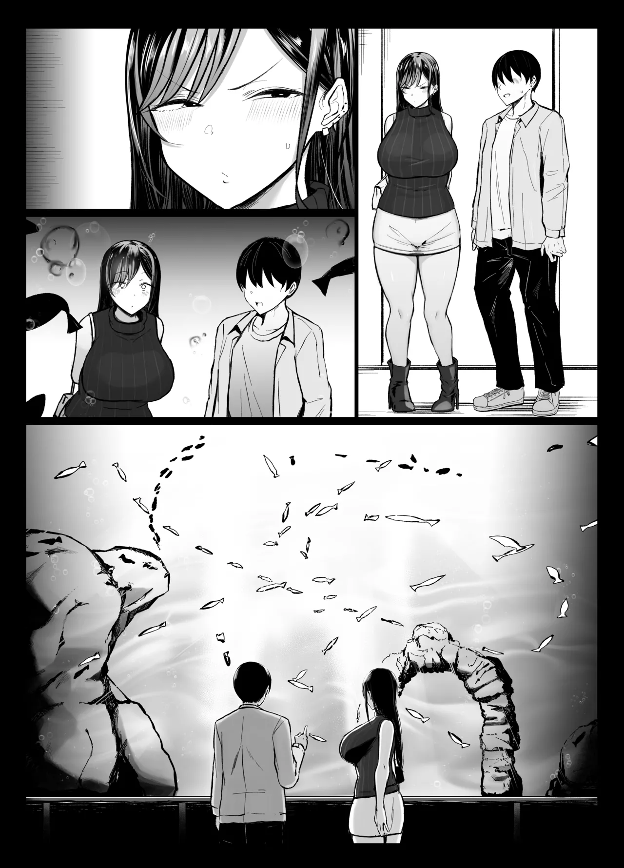 Gal to Otaku no Idenshi Aishou Batsugun H | 辣妹和死宅的基因适配性超高H❤️ page 53 original parody - sole female sole male hentai manga - read online free