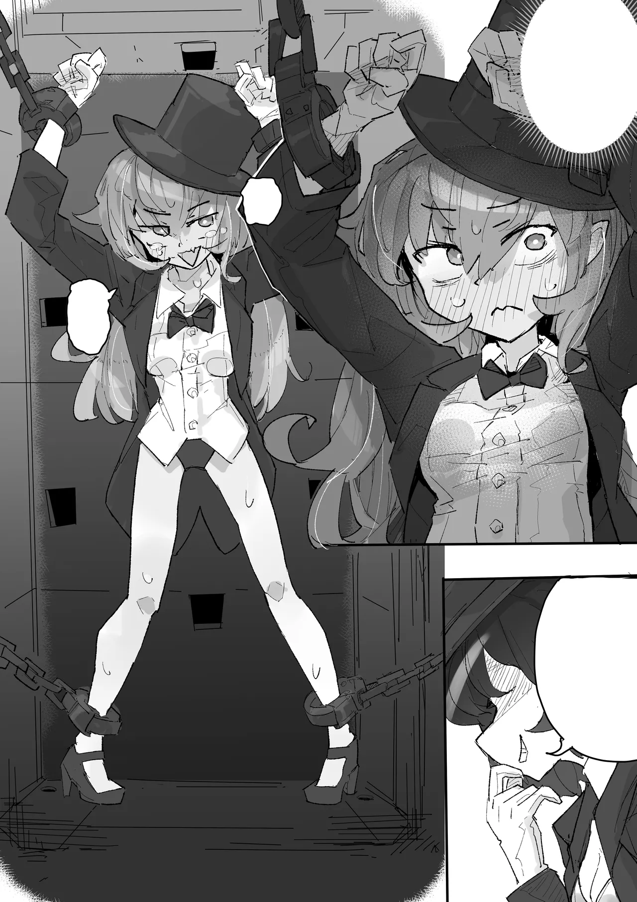 Majo to Kusuguri Majutsu Show page 47 original parody - bondage tickling hentai manga - read online free