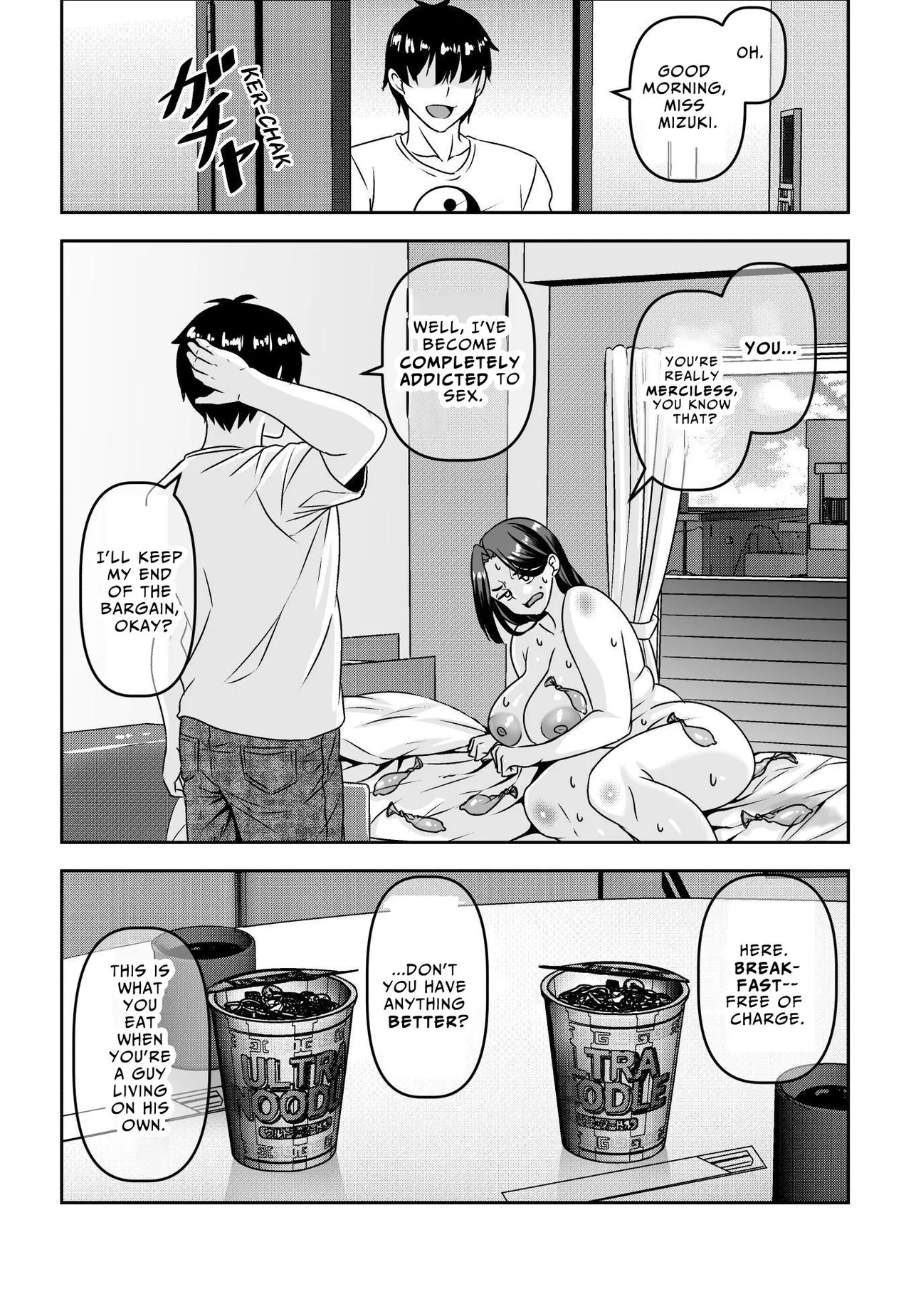 [Waribashi Kouka] Ore ga Seigou na no o Shirazu ni Tsuki Ichi Man de Yarihoudai no Subscription Keiyaku o Musun de shimatta Funinki Fuuzokujou Oba-san | Unpopular Prostitute Signs An All-I-Can-Fuck Monthly Subscription Not Knowing I'm A Total Horndog [English] [Reforged] page 32 original parody - squirting milf hentai manga - read online free