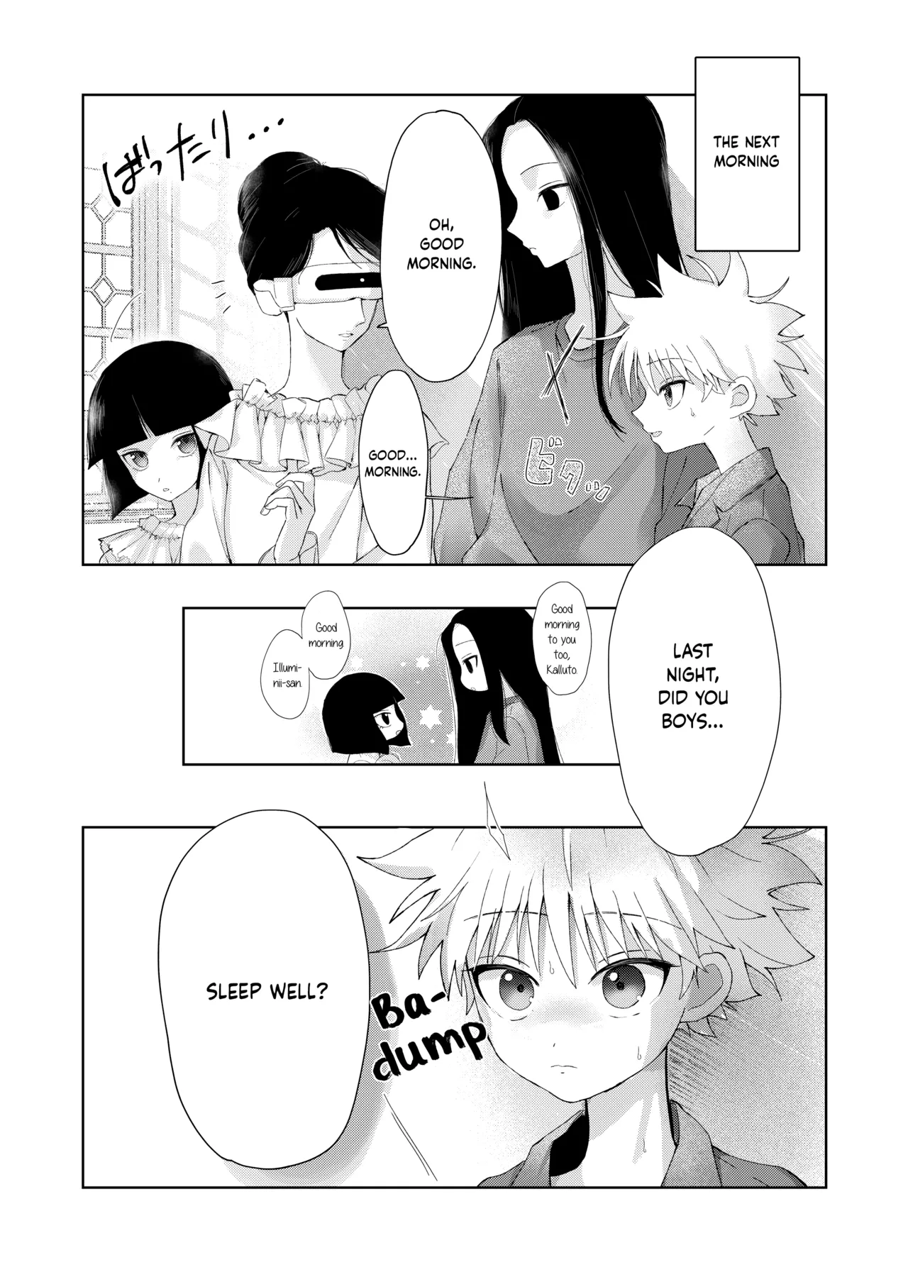 Page 24 of [Usagijima (Chiso)] Oyasumi no Ato ni | After Saying Good Night (Hunter x Hunter) [English] {Chin²} [Digital]