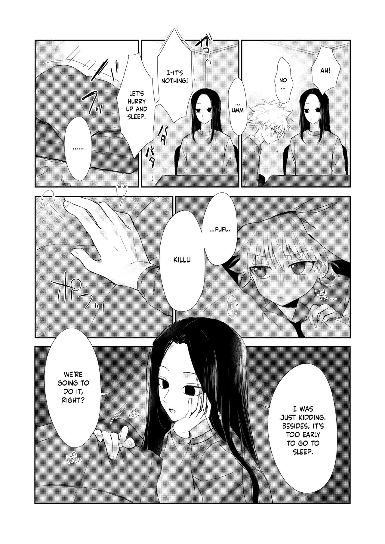 Page 6 of [Usagijima (Chiso)] Oyasumi no Ato ni | After Saying Good Night (Hunter x Hunter) [English] {Chin²} [Digital]