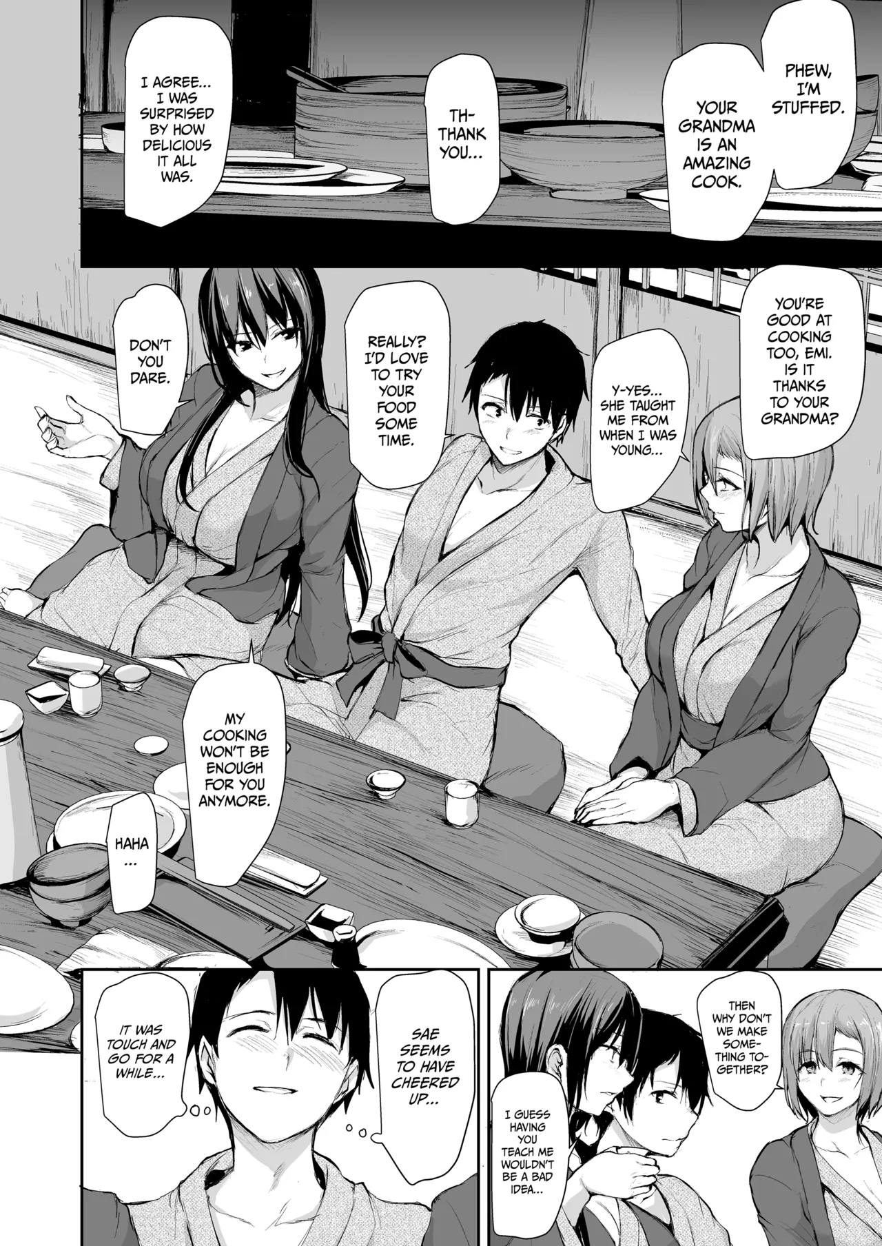 Kyonyuu Ga Futariinai To Bokkishinai Otto No Tame Ni Tomodachi O Tsuretekita Tsuma Chapter 1-3 page 94 - business suit sweating hentai manga - read online free