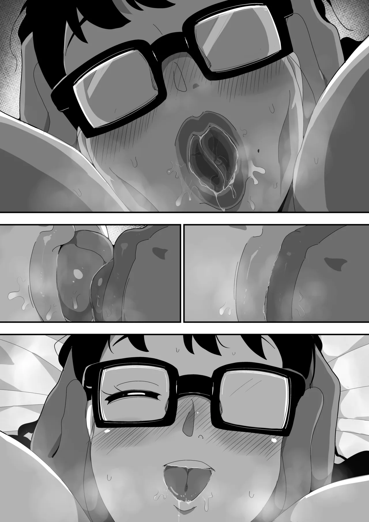 Jimi Otaku Megane-chan to Icha Love H  3 page 127 original parody - kissing glasses hentai manga - read online free