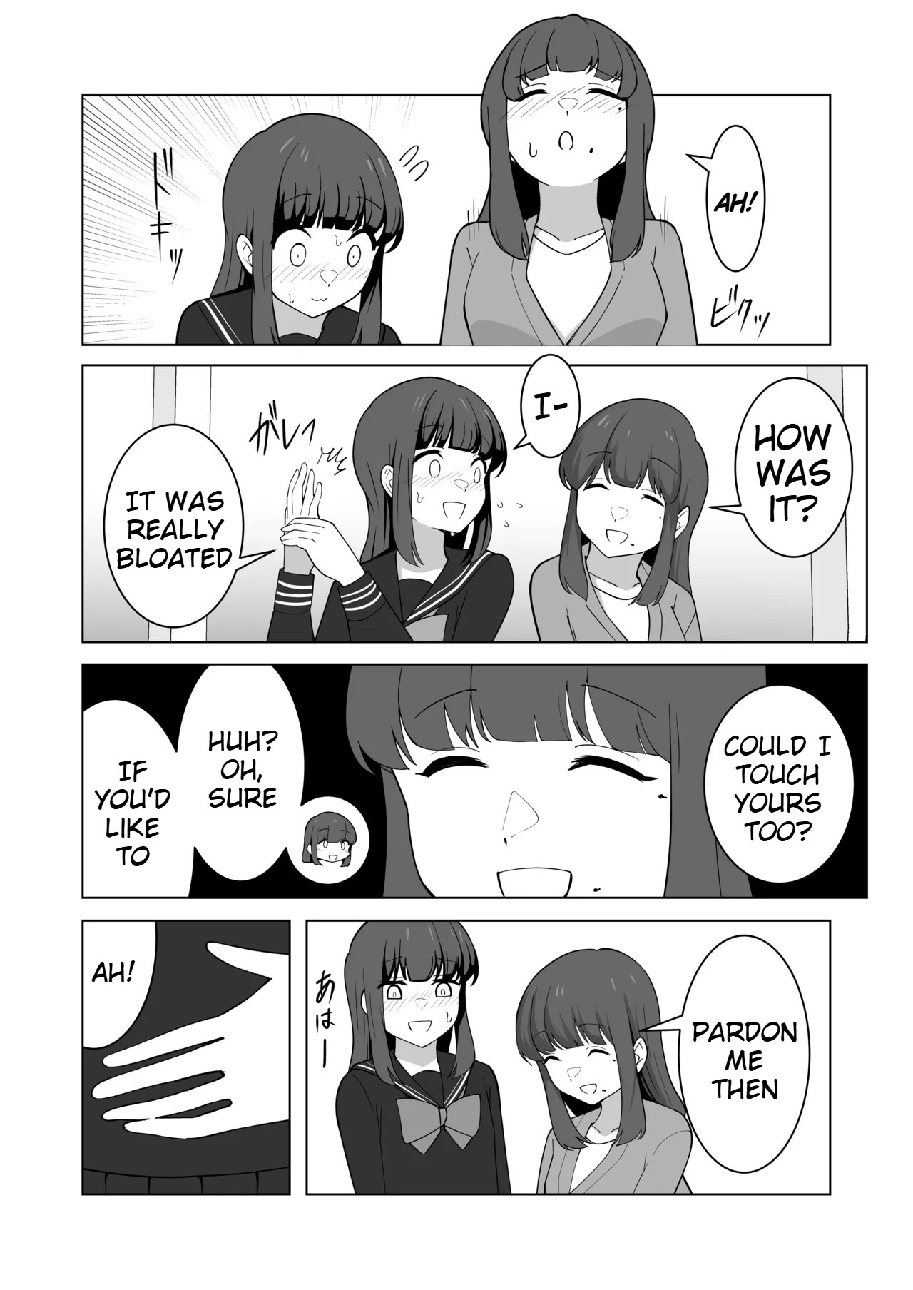 Gaman Ressha ni Nottemita! page 34 original parody - females only schoolgirl uniform hentai manga - read online free