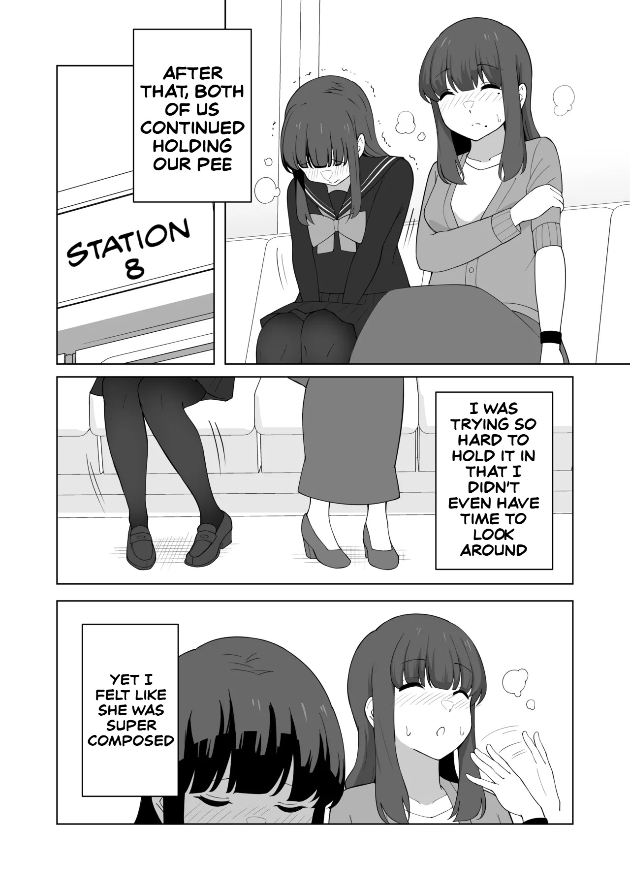 Gaman Ressha ni Nottemita! page 38 original parody - females only no penetration hentai manga - read online free