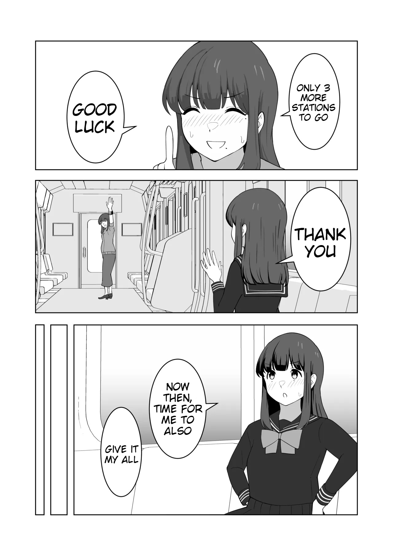 Gaman Ressha ni Nottemita! page 41 original parody - females only schoolgirl uniform hentai manga - read online free