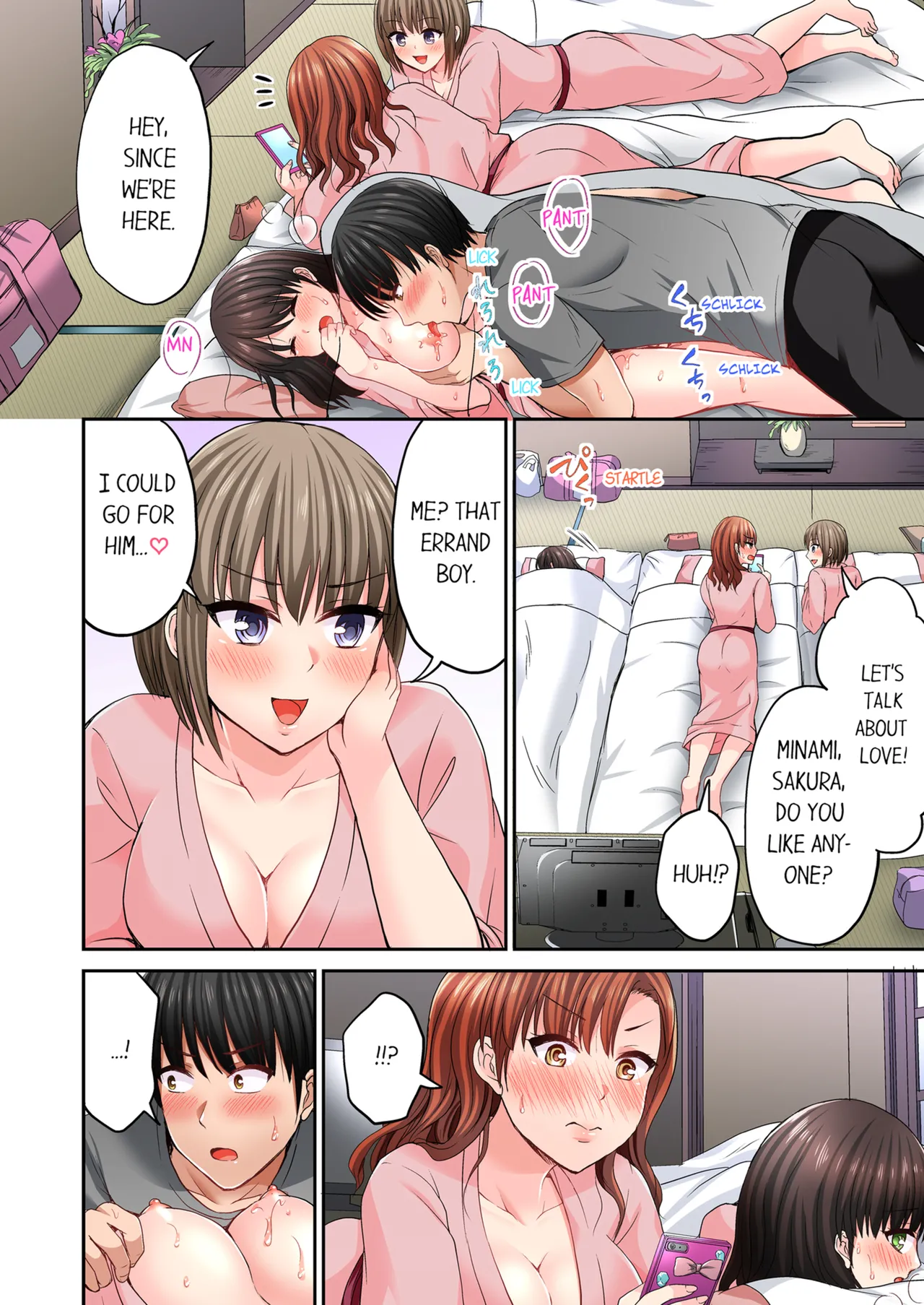Pashiri no Shita Teku, Yabaitte... ~ Ebi Sori Iki Suru Namaiki Gyaru | Bullied Boy's Tongue Revenge Vol.1-4 page 114 - sole male full color hentai manga - read online free