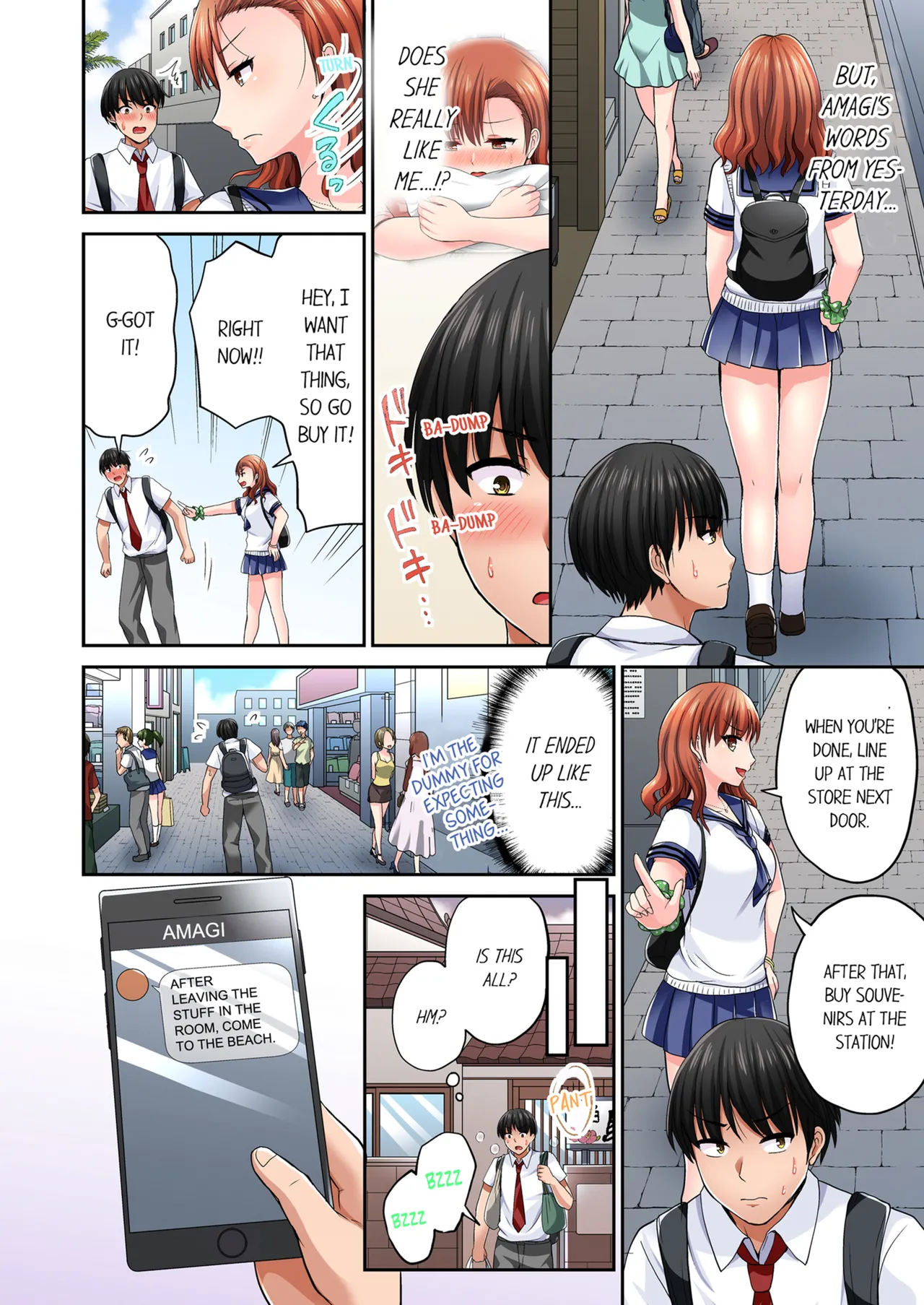 Pashiri no Shita Teku, Yabaitte... ~ Ebi Sori Iki Suru Namaiki Gyaru | Bullied Boy's Tongue Revenge Vol.1-4 page 124 - kissing virginity hentai manga - read online free