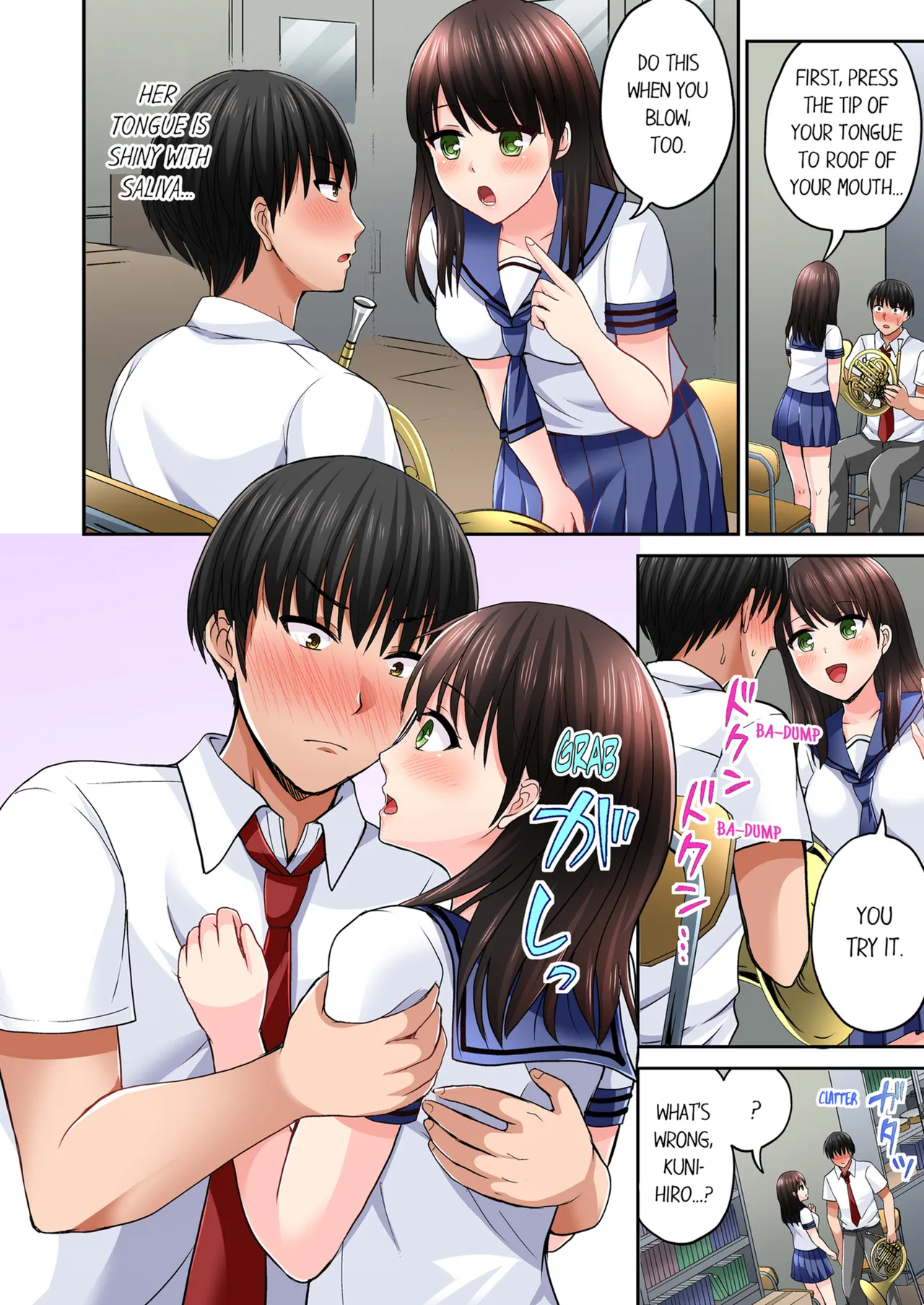 Pashiri no Shita Teku, Yabaitte... ~ Ebi Sori Iki Suru Namaiki Gyaru | Bullied Boy's Tongue Revenge Vol.1-4 page 153 - sole male full color hentai manga - read online free