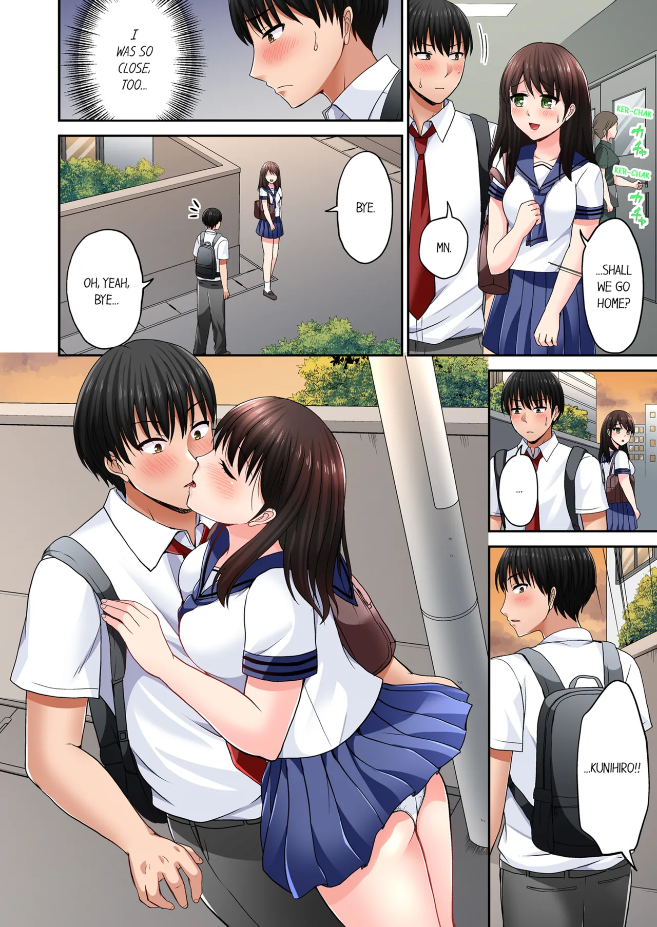 Pashiri no Shita Teku, Yabaitte... ~ Ebi Sori Iki Suru Namaiki Gyaru | Bullied Boy's Tongue Revenge Vol.1-4 page 173 - kissing virginity hentai manga - read online free