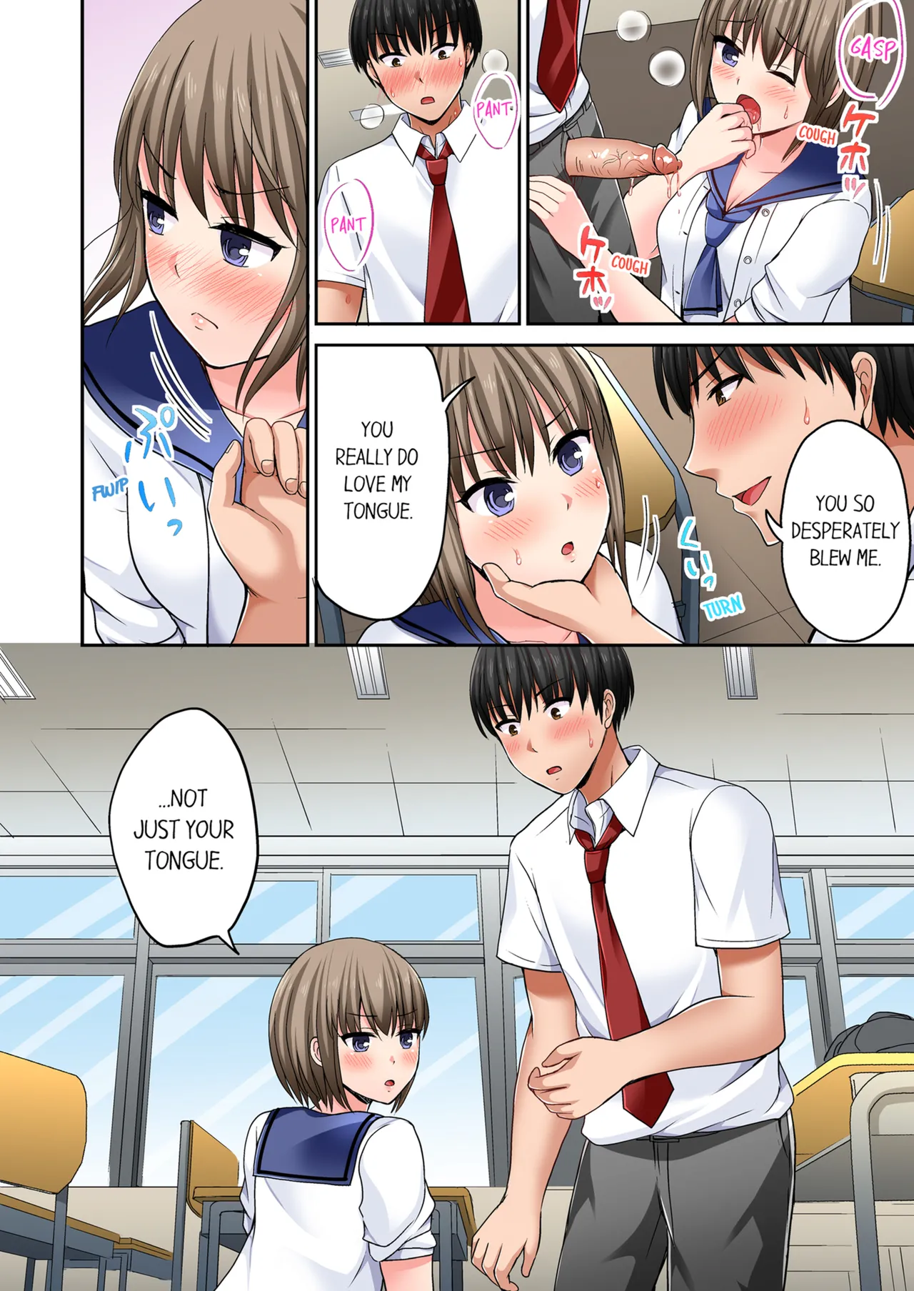 Pashiri no Shita Teku, Yabaitte... ~ Ebi Sori Iki Suru Namaiki Gyaru | Bullied Boy's Tongue Revenge Vol.1-4 page 187 - sole male full color hentai manga - read online free