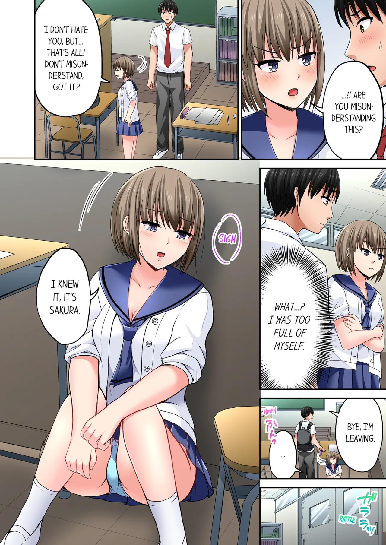 Pashiri no Shita Teku, Yabaitte... ~ Ebi Sori Iki Suru Namaiki Gyaru | Bullied Boy's Tongue Revenge Vol.1-4 page 195 - sole male full color hentai manga - read online free