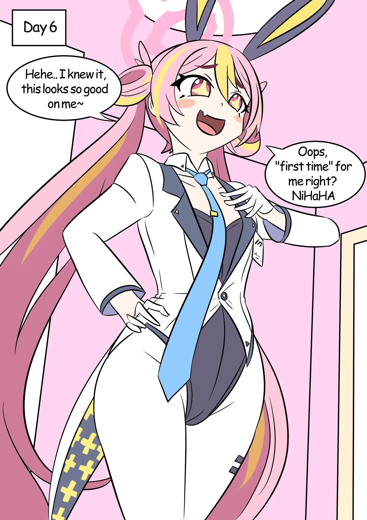 Koyuki Hacking page 15 featuring noa ushio blue archive parody - kemonomimi very long hair hentai manga - read online free