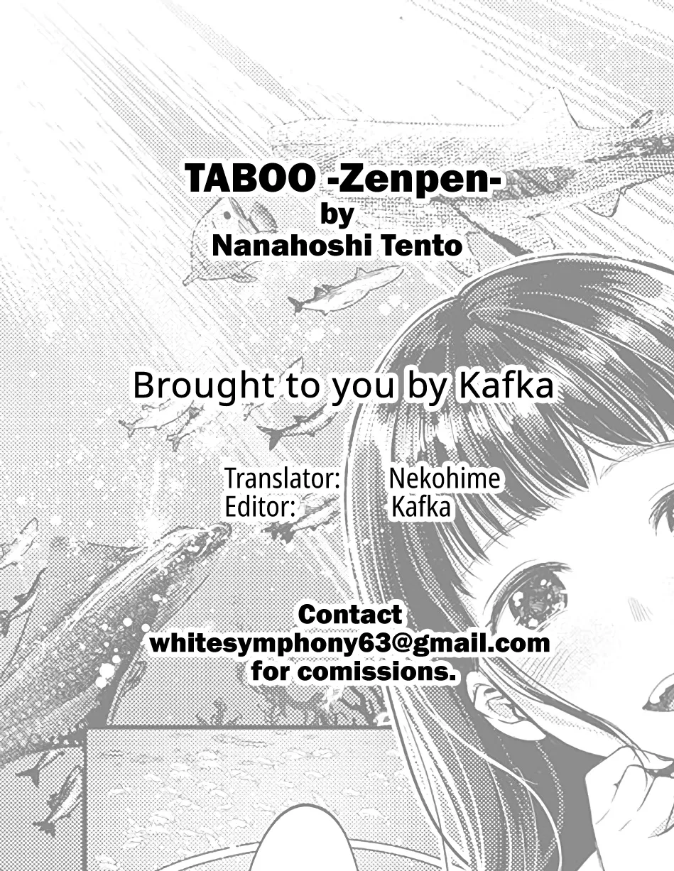 [Nanahoshi Tento] TABOO -Kanzenhan-｜TABOO -Complete Version- [English] [Kafka + Hennojin, Nishimaru] page 111 - sole male nakadashi hentai manga - read online free