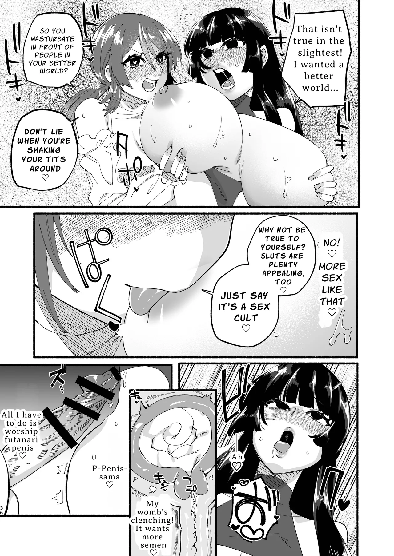 Shuukyou Kaimetsu! Futanari Musume | Religion Destroyed! Futanari Girl page 35 original parody - big penis x-ray hentai manga - read online free