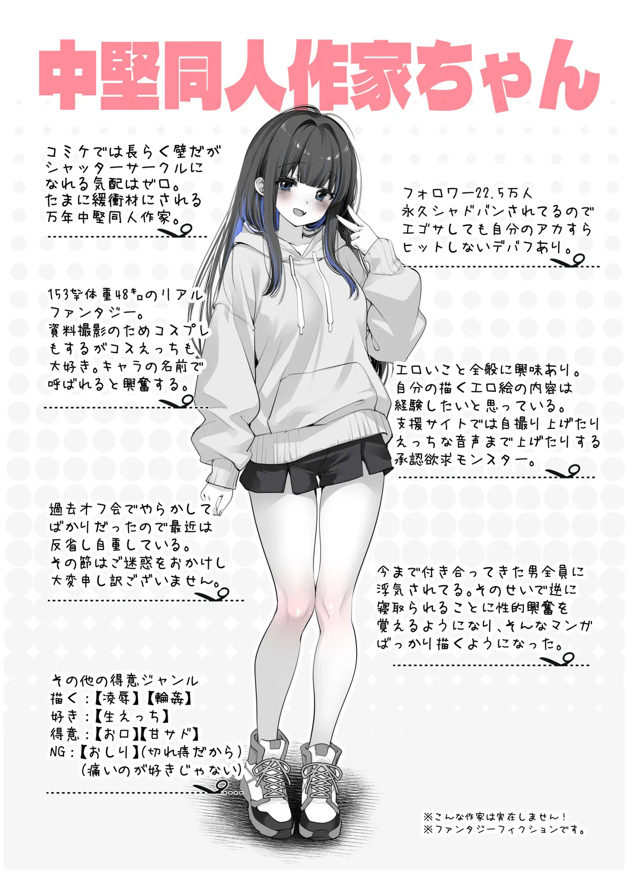 Page 2 of [French letter (Fujisaki Hikari)] Chuuken Doujin Sakka-chan no Naisho! ~C106 Kaijou Gentei Omakebon~ [Digital]