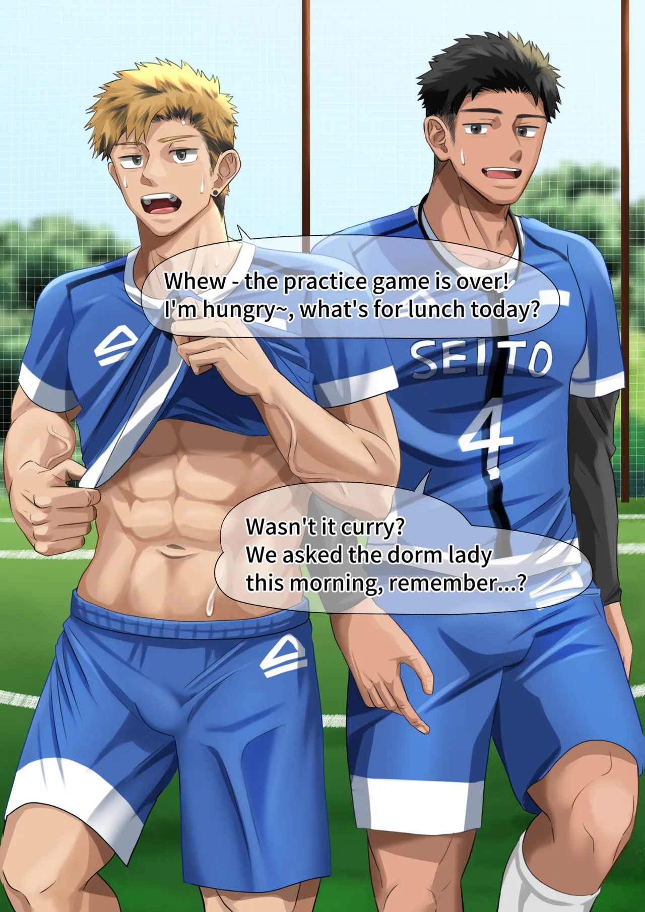 [motyaki] サッカーの練習後に…(p10)【ENG】 (Pixiv Fanbox) page 12 original parody - males only yaoi hentai manga - read online free
