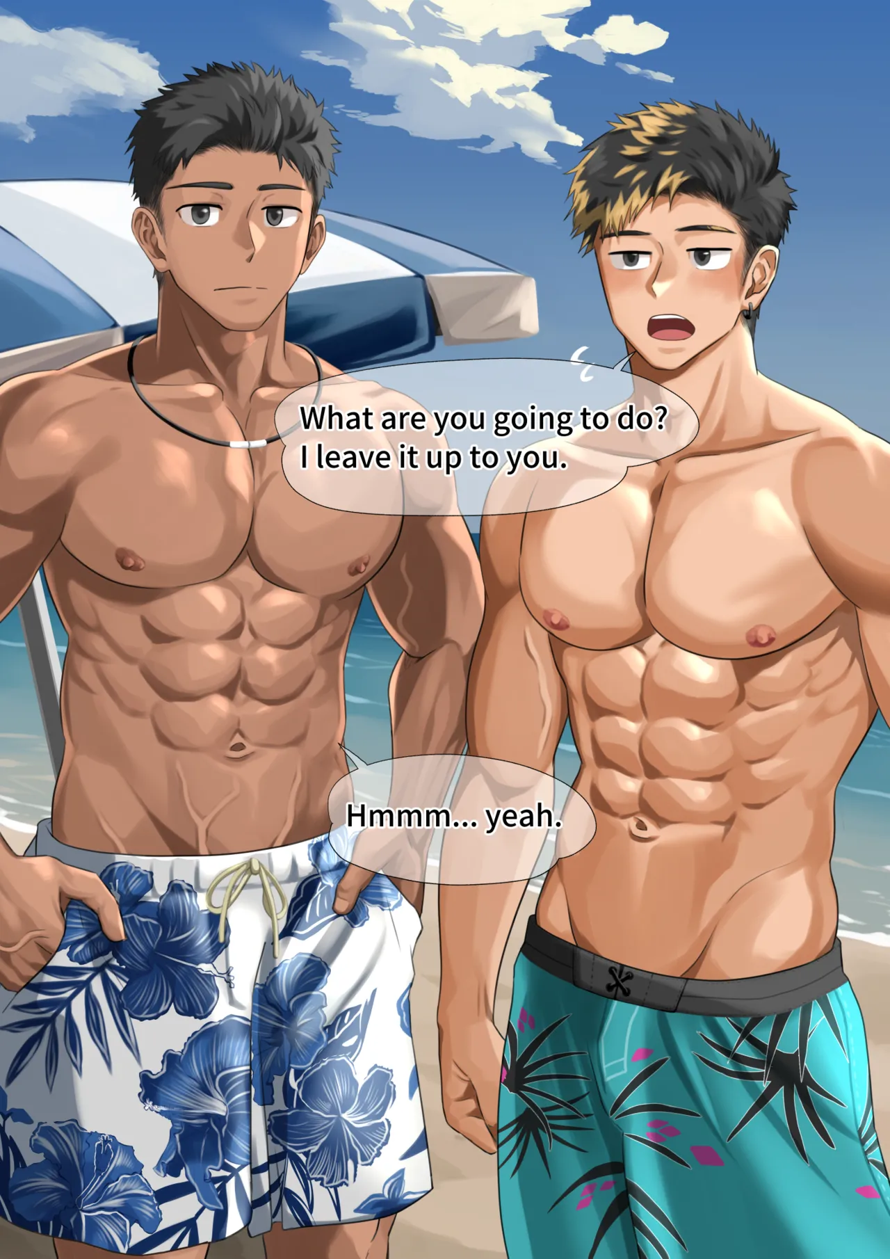 [motyaki] ビーチで逆ナン…(p10.)【ENG】 (Pixiv Fanbox) - Page 13