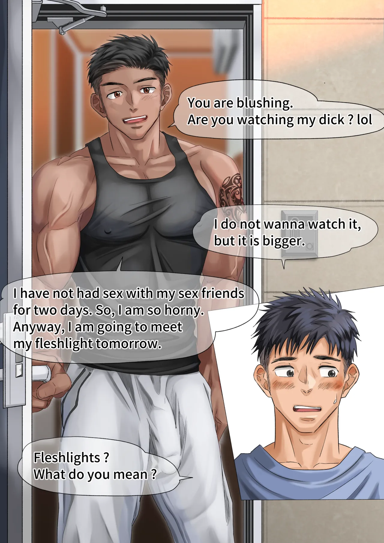 [motyaki] 隣の留学生くんのオナホに堕ちる(p10.)【ENG】 (Pixiv Fanbox) page 12 original parody - males only yaoi hentai manga - read online free