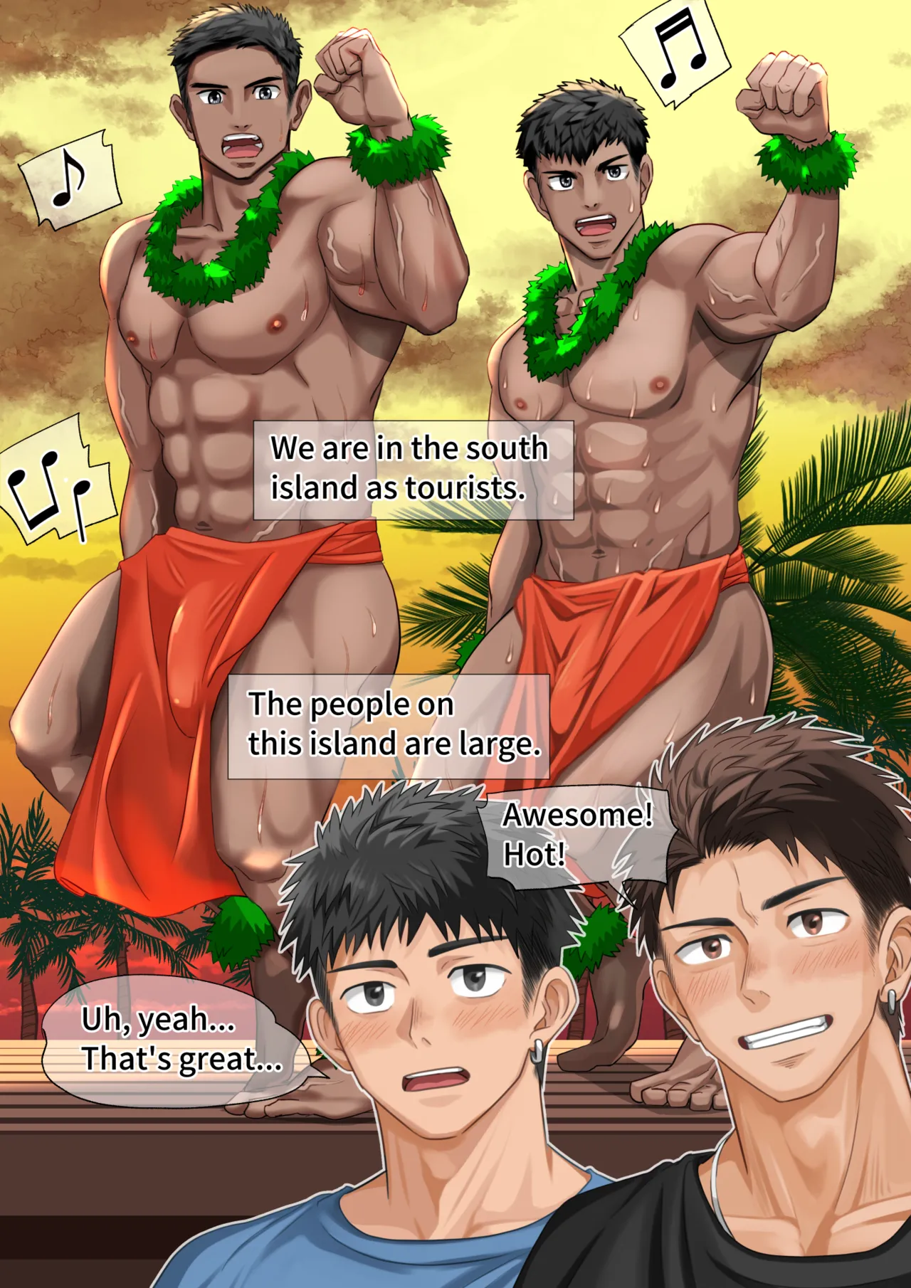 [motyaki] 南の島でお金を払うとSEXしてくれた話(10p.)【ENG】 (Pixiv Fanbox) page 11 original parody - muscle yaoi hentai manga - read online free