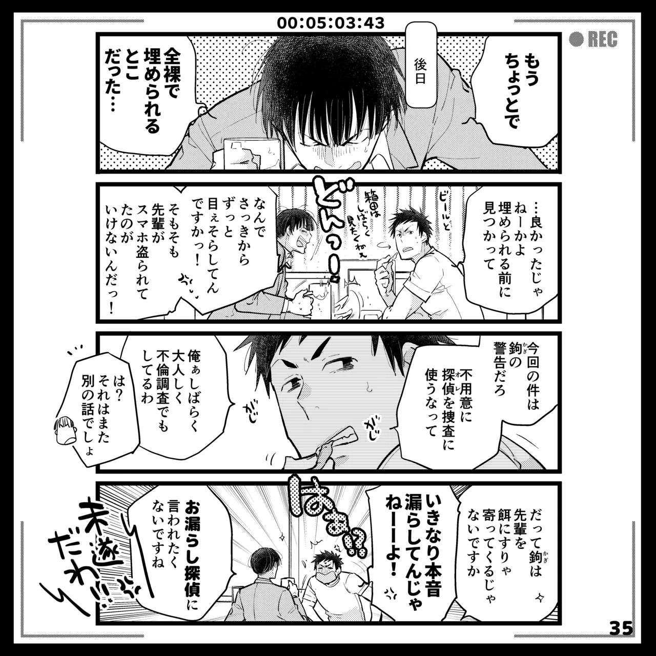 エロピンチ探偵くんの大反省会 page 35 original parody - males only yaoi hentai manga - read online free
